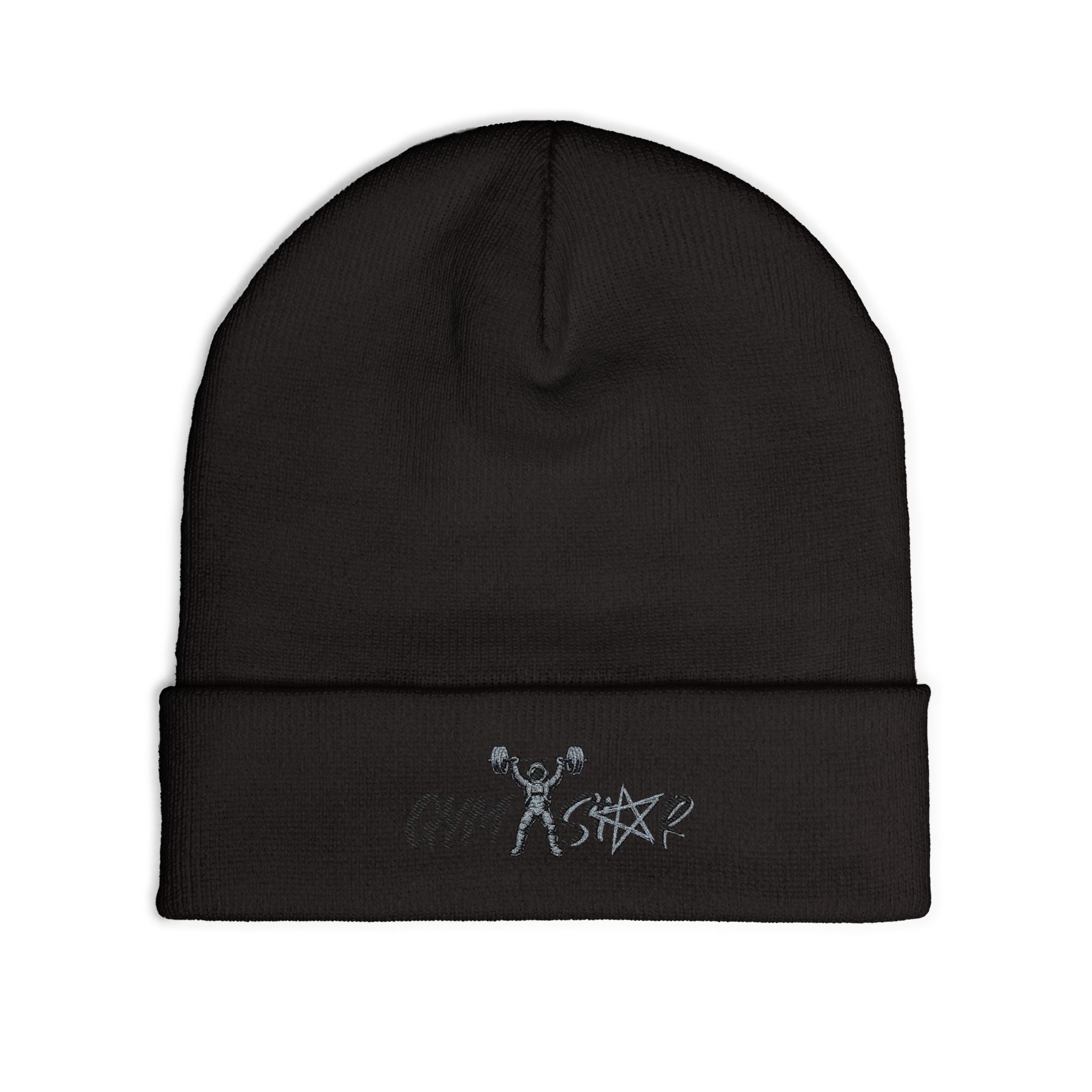 Gym Strong Embroidered Knit Beanie
