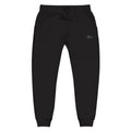 Embroidered Minimalist White Fleece Sweatpants — Cozy Everyday Joggers