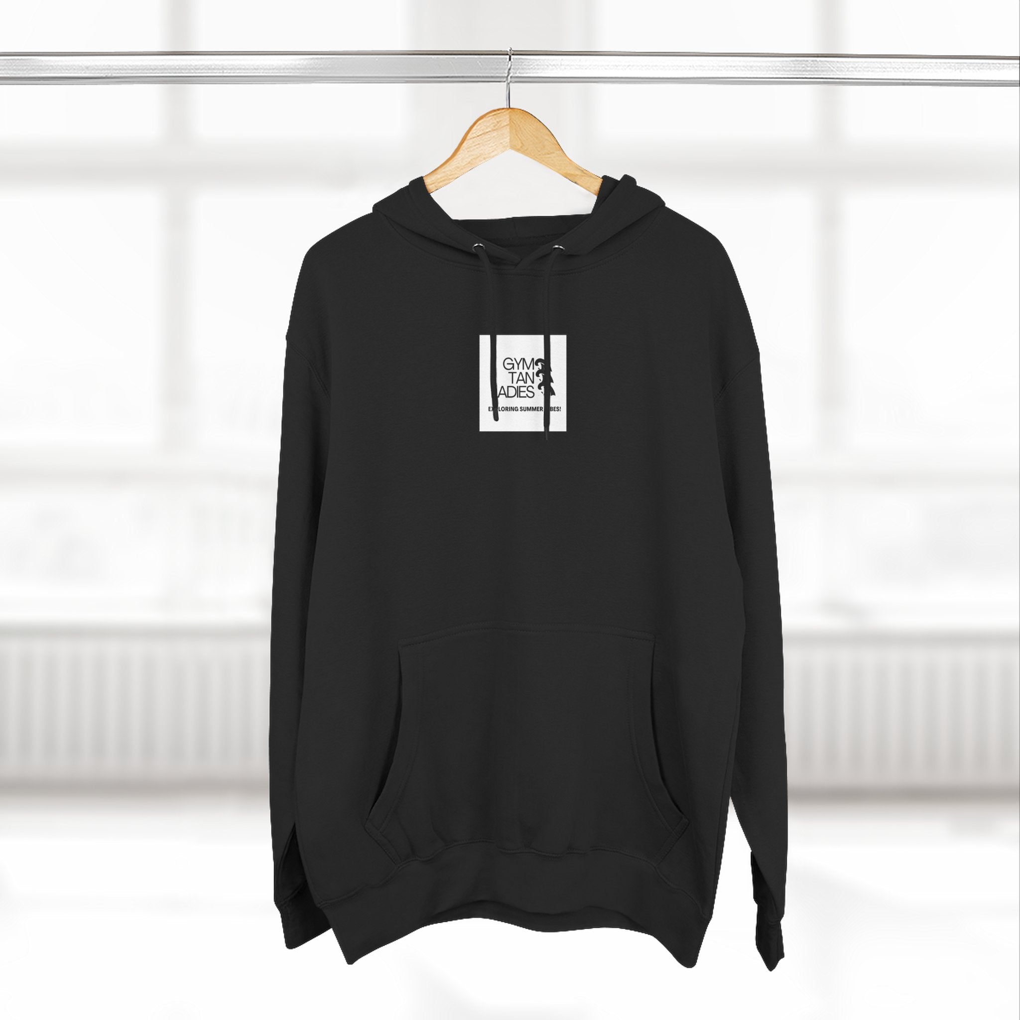 Gym Tan Ladies Hoodie — 'Exploring Summer Vibes' Graphic Pullover