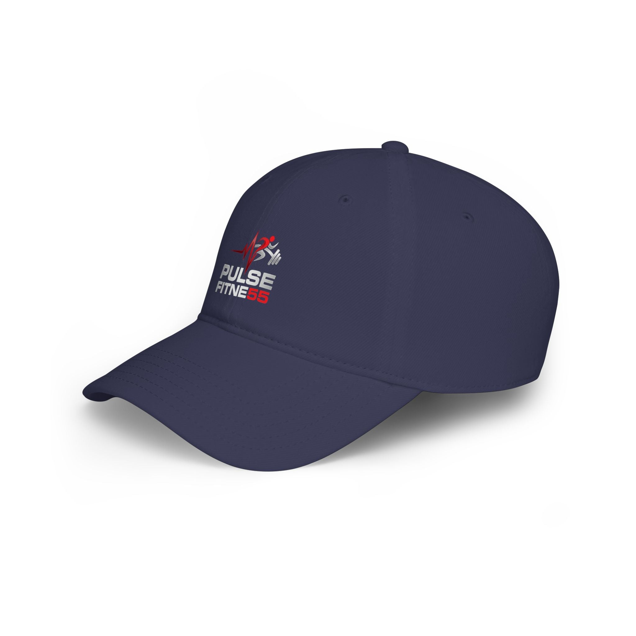 Pulse Fitness Low Profile Baseball Cap — Embroidered Gym Hat