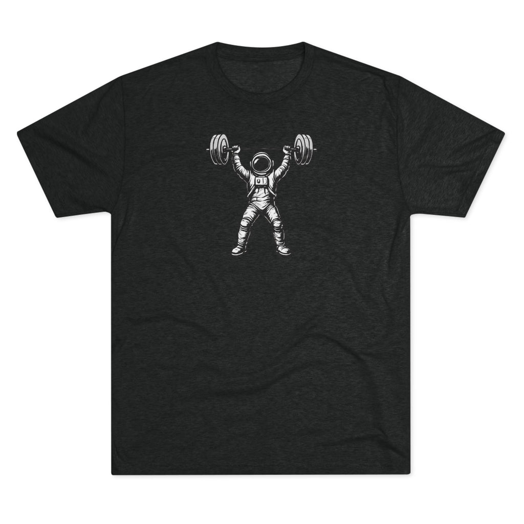 Astronaut Weightlifter Tee — Gym Star Performance Fitness Shirt