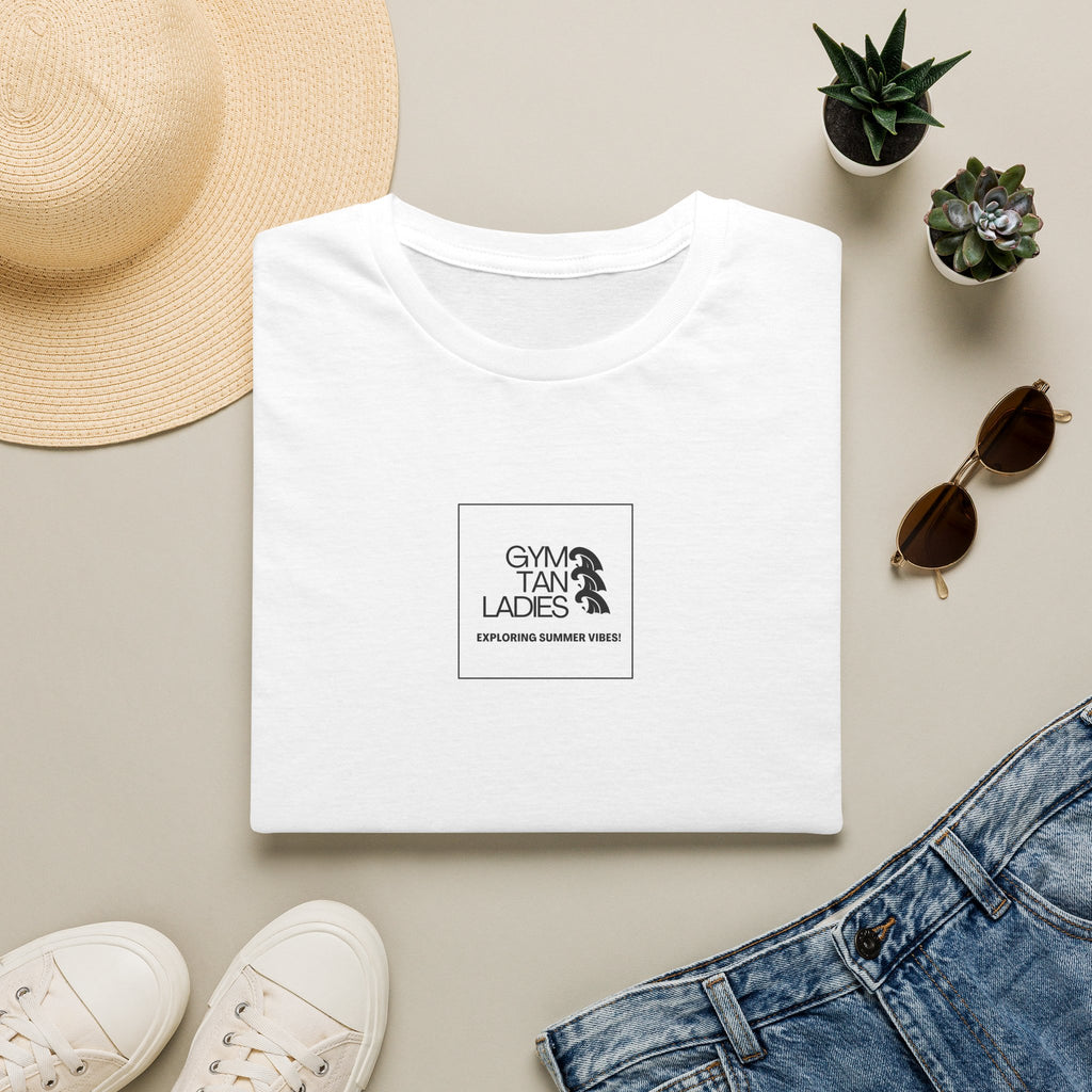 Womens Gym Tan T-Shirt Graphic Tee