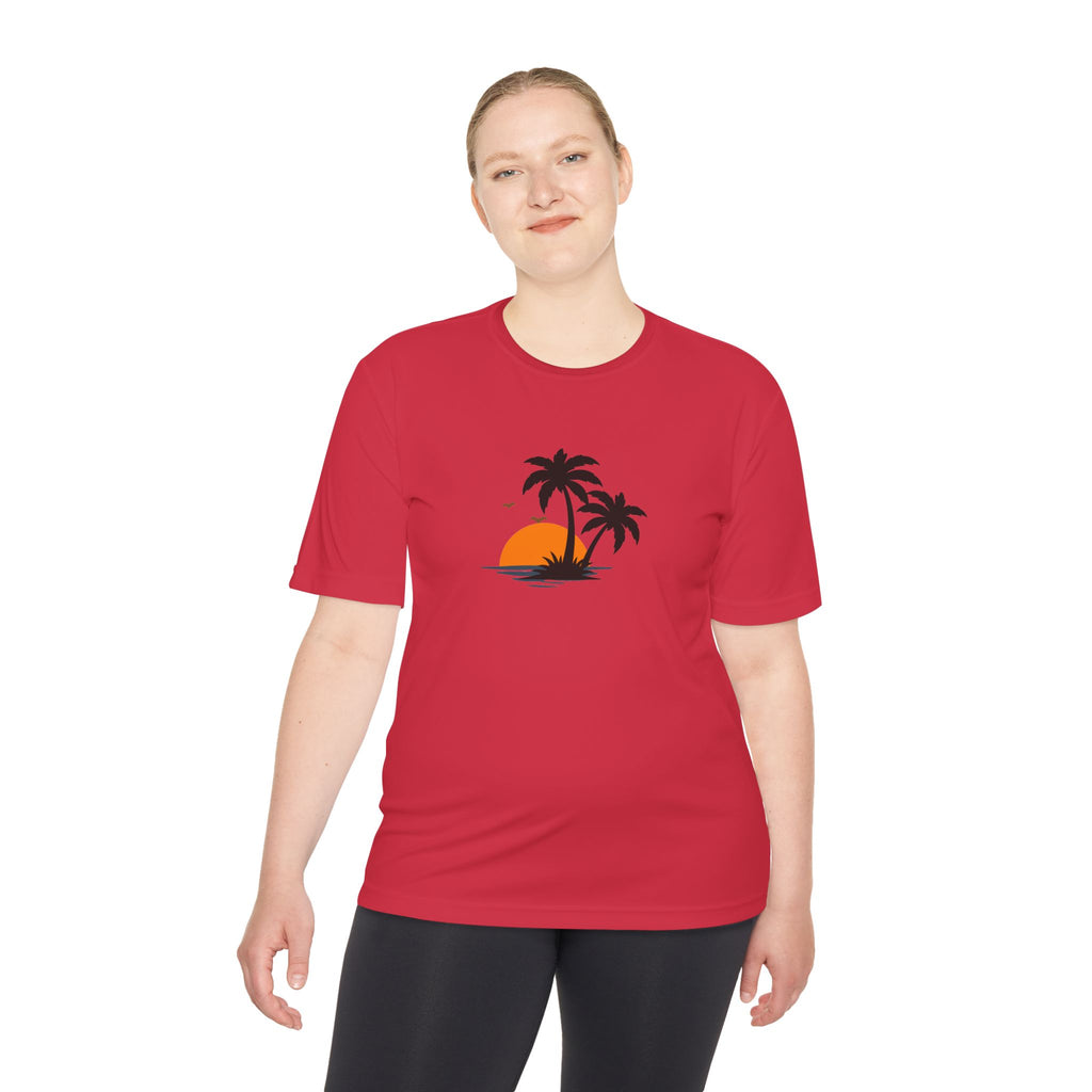 Summer Vibes Palm Tee — "Exploring Summer Vibes" Moisture-Wicking Shirt