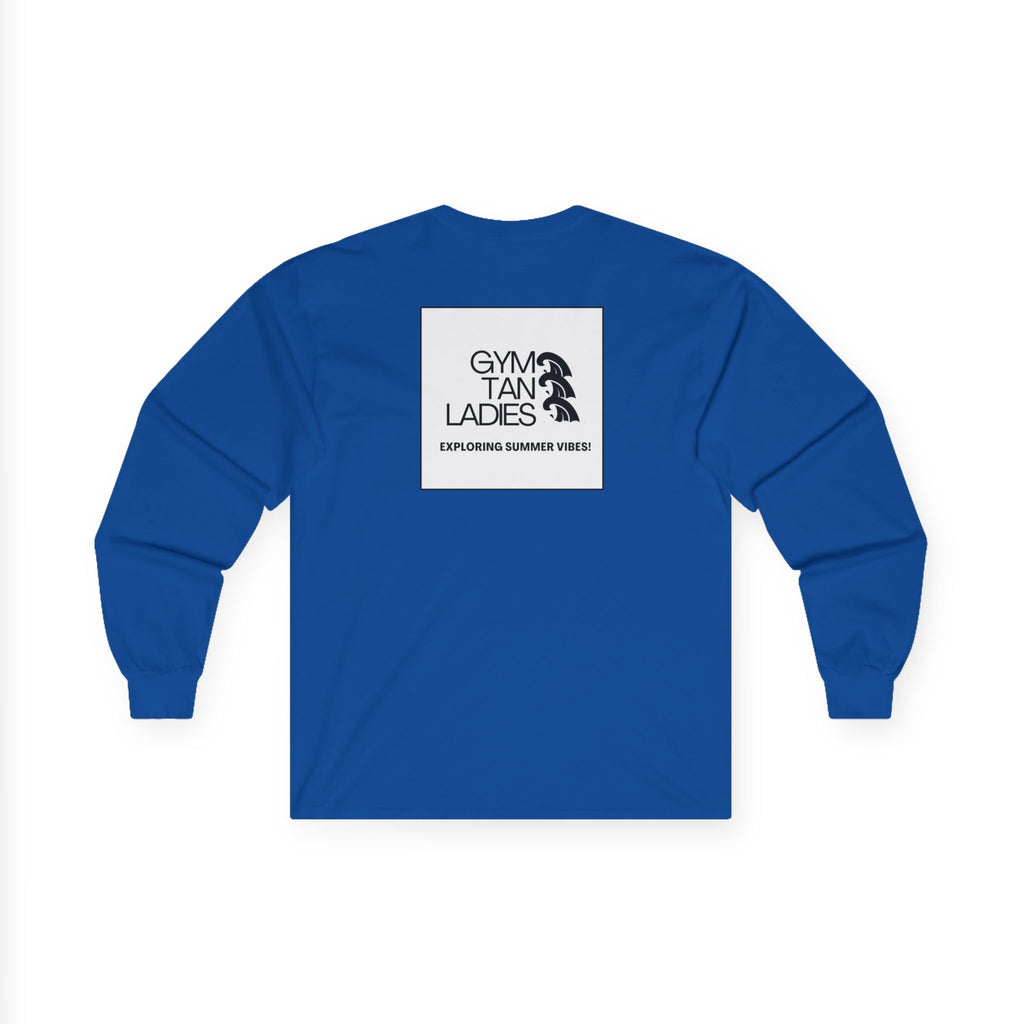 Gym Tan Long Sleeve Tee Logo Fitness Shirt