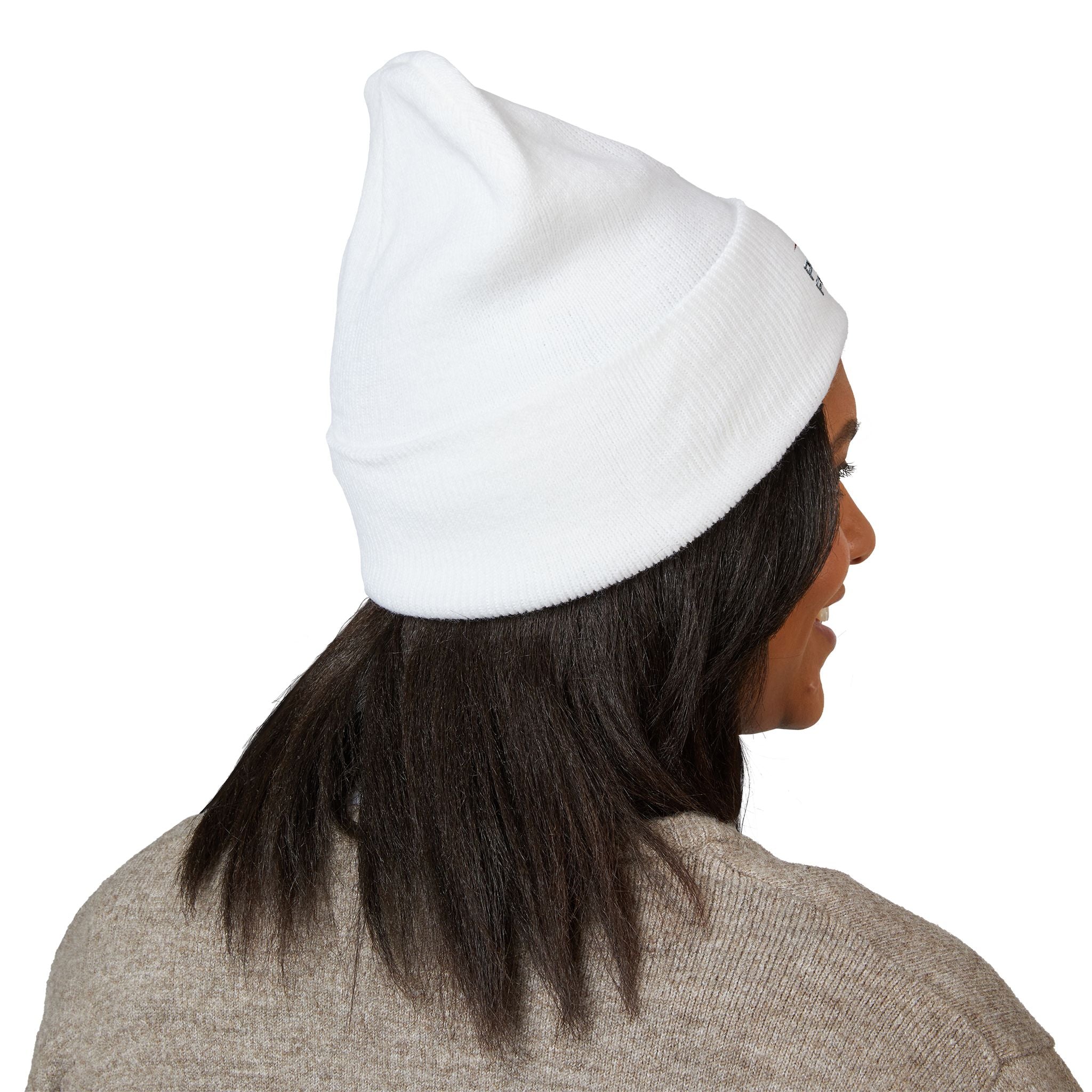 EMT Heartbeat Embroidered Beanie - Classic Cuffed Knit Hat for First Responders