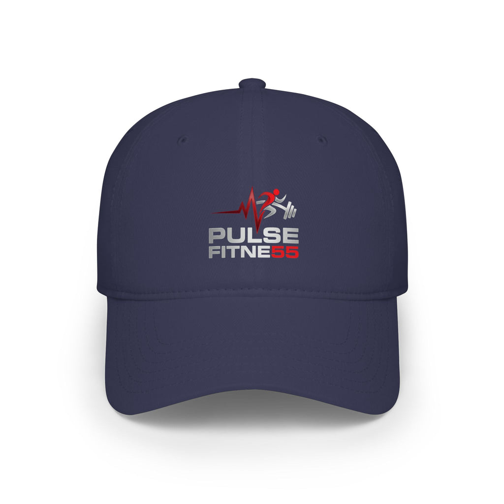 Pulse Fitness Low Profile Baseball Cap — Embroidered Gym Hat