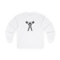 Fitness Long Sleeve Tee — Astronaut Weightlifter Graphic (Pulse Fitness)