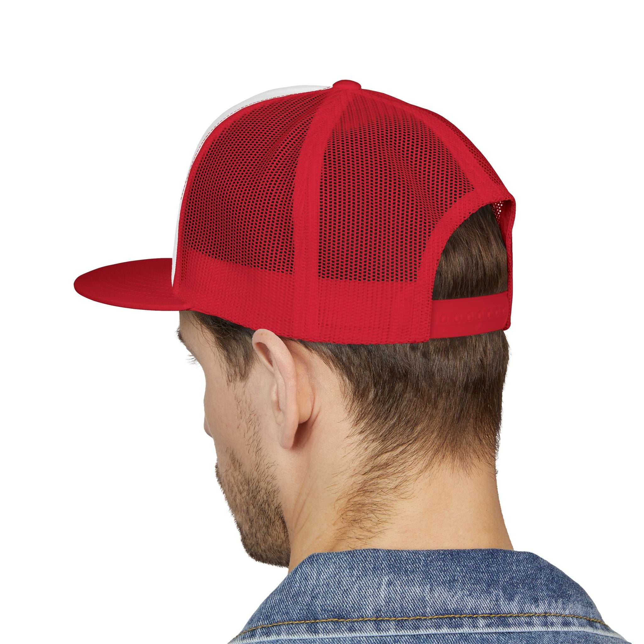 Trucker Cap — Sunset Palm Island Embroidered Beach Hat