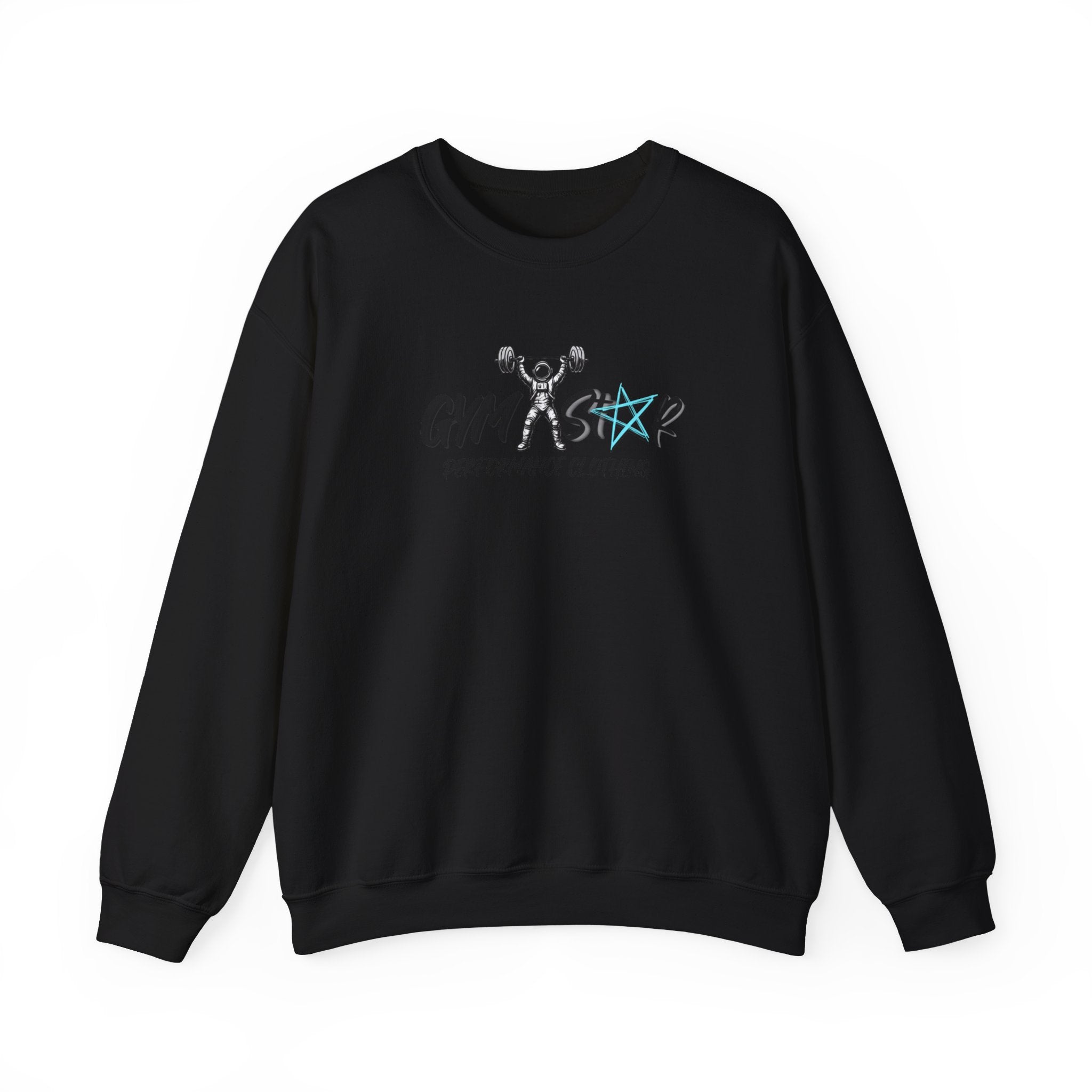 Gym Star Crewneck Sweatshirt – 'Gym Star Performance Clothing' Athletic Pullover