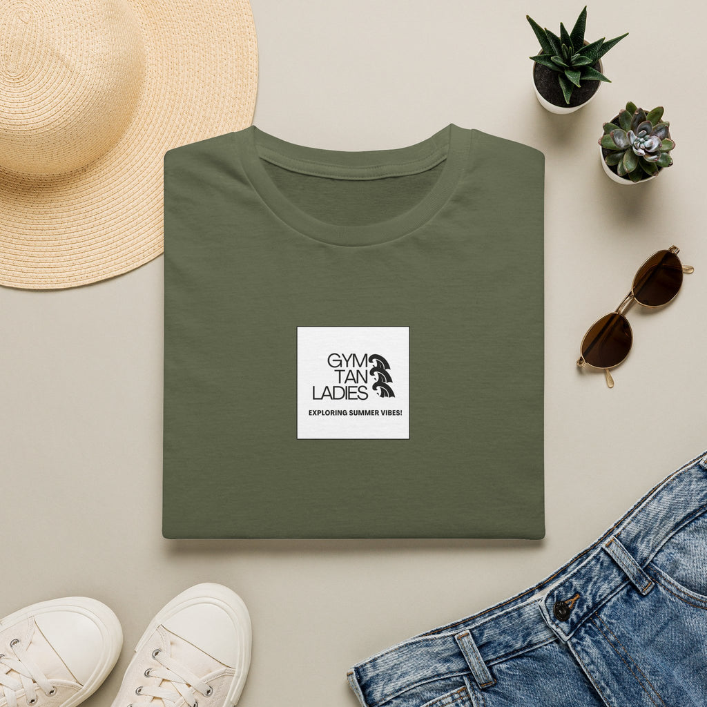 Womens Gym Tan T-Shirt Graphic Tee