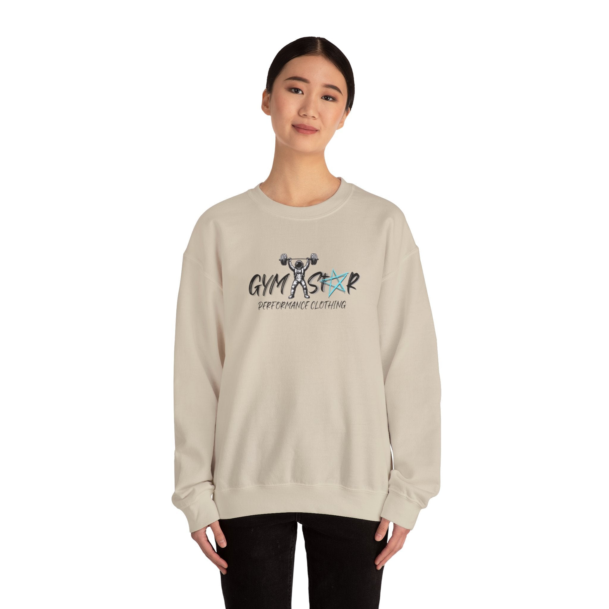 Gym Star Crewneck Sweatshirt – 'Gym Star Performance Clothing' Athletic Pullover