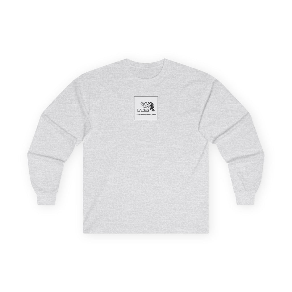 Gym Tan Long Sleeve Tee Logo Fitness Shirt