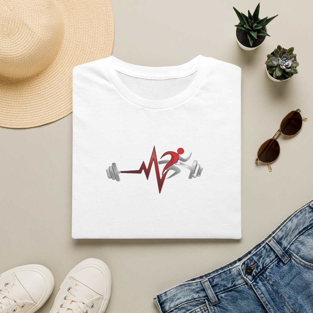 Camiseta Latido Fitness — Corredor & Barra Pulsación Gimnasio