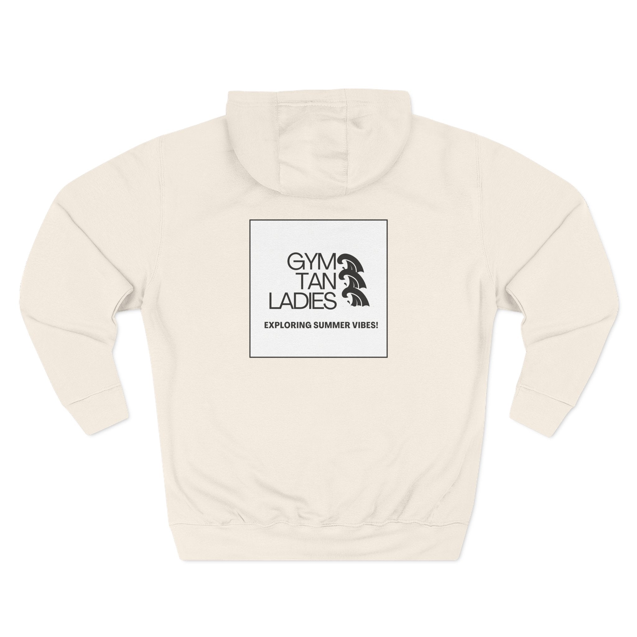 Gym Tan Ladies Hoodie — 'Exploring Summer Vibes' Graphic Pullover