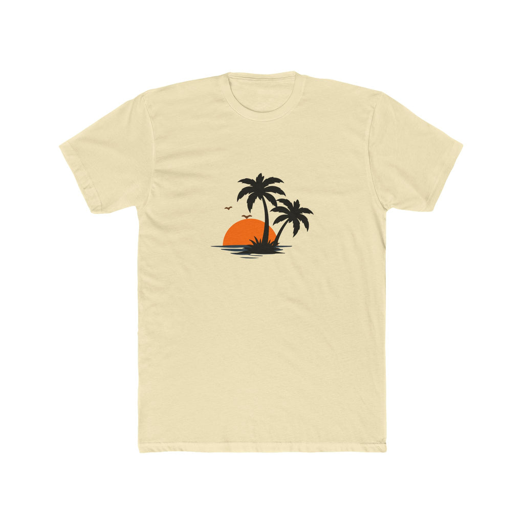 Mens Summer vibe Cotton Crew Tee