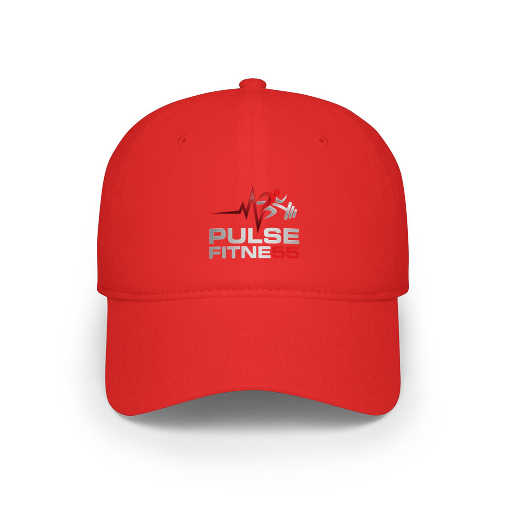 Pulse Fitness Low Profile Baseball Cap — Embroidered Gym Hat
