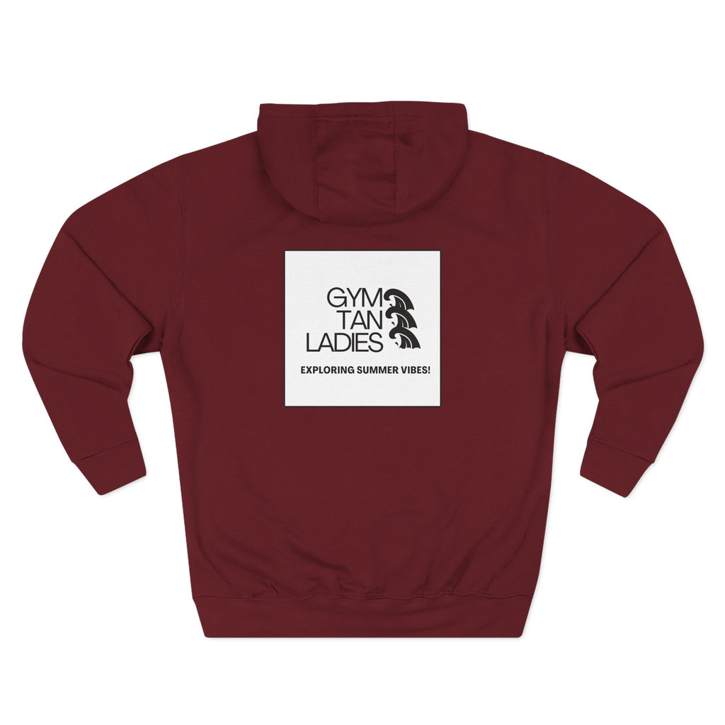 Gym Tan Ladies Hoodie — 'Exploring Summer Vibes' Graphic Pullover