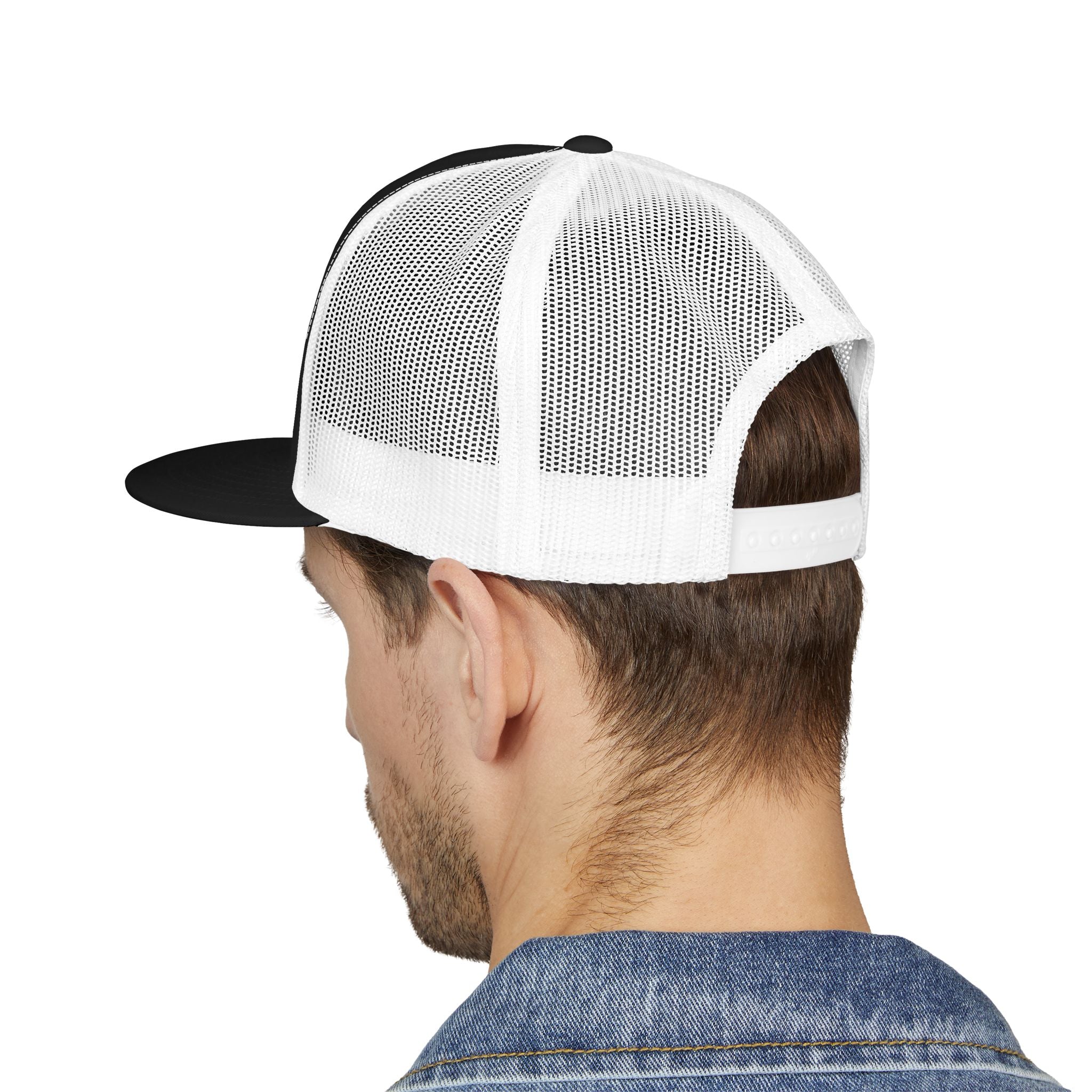 5 Panel Trucker Cap gym tan logo