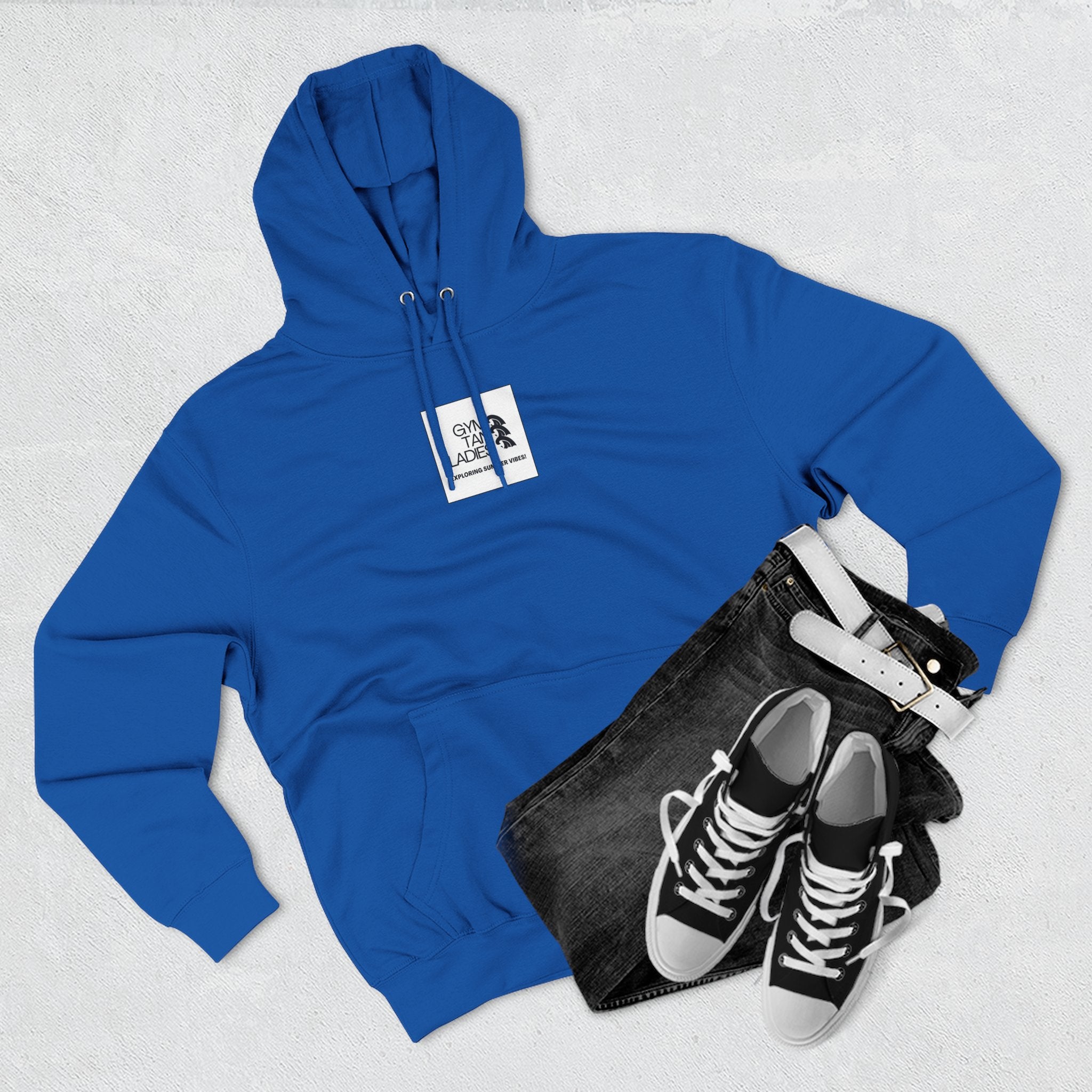 Gym Tan Ladies Hoodie — 'Exploring Summer Vibes' Graphic Pullover
