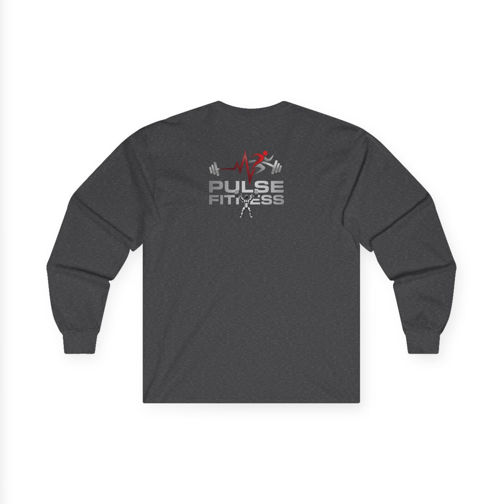 Fitness Long Sleeve Tee — Astronaut Weightlifter Graphic (Pulse Fitness)