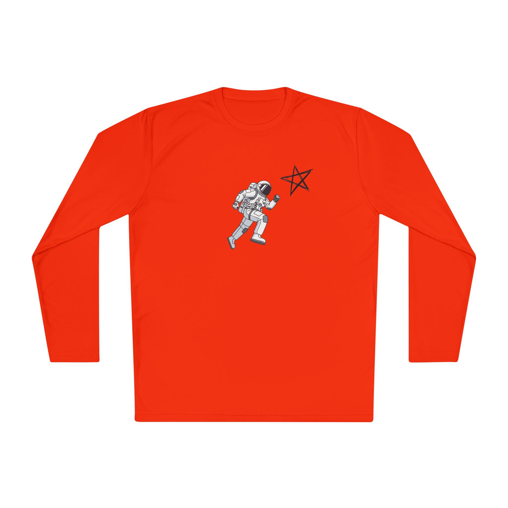 Astronaut Star Long Sleeve Tee — 'GinaStar' Graphic Performance Tee