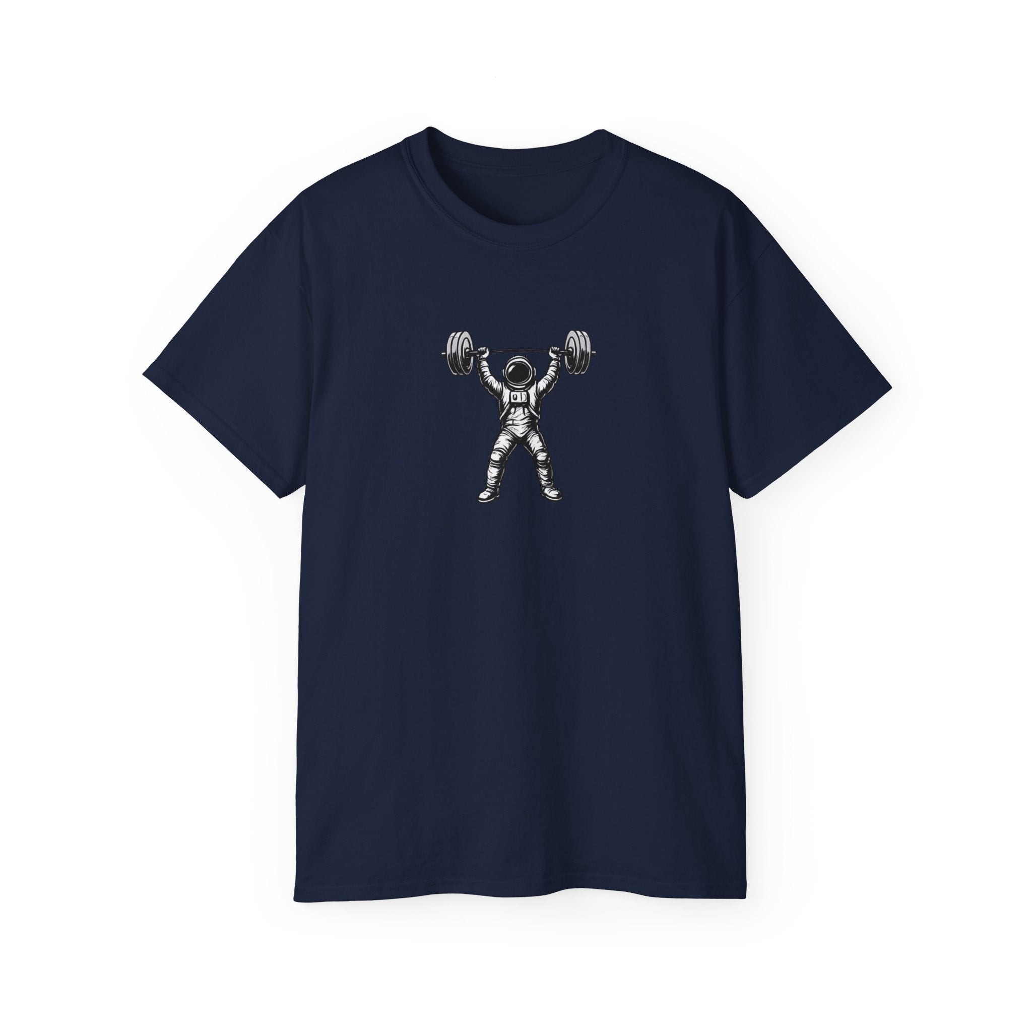Fitness T‑Shirt — Pulse Fitness Weightlifting Astronaut Graphic Tee