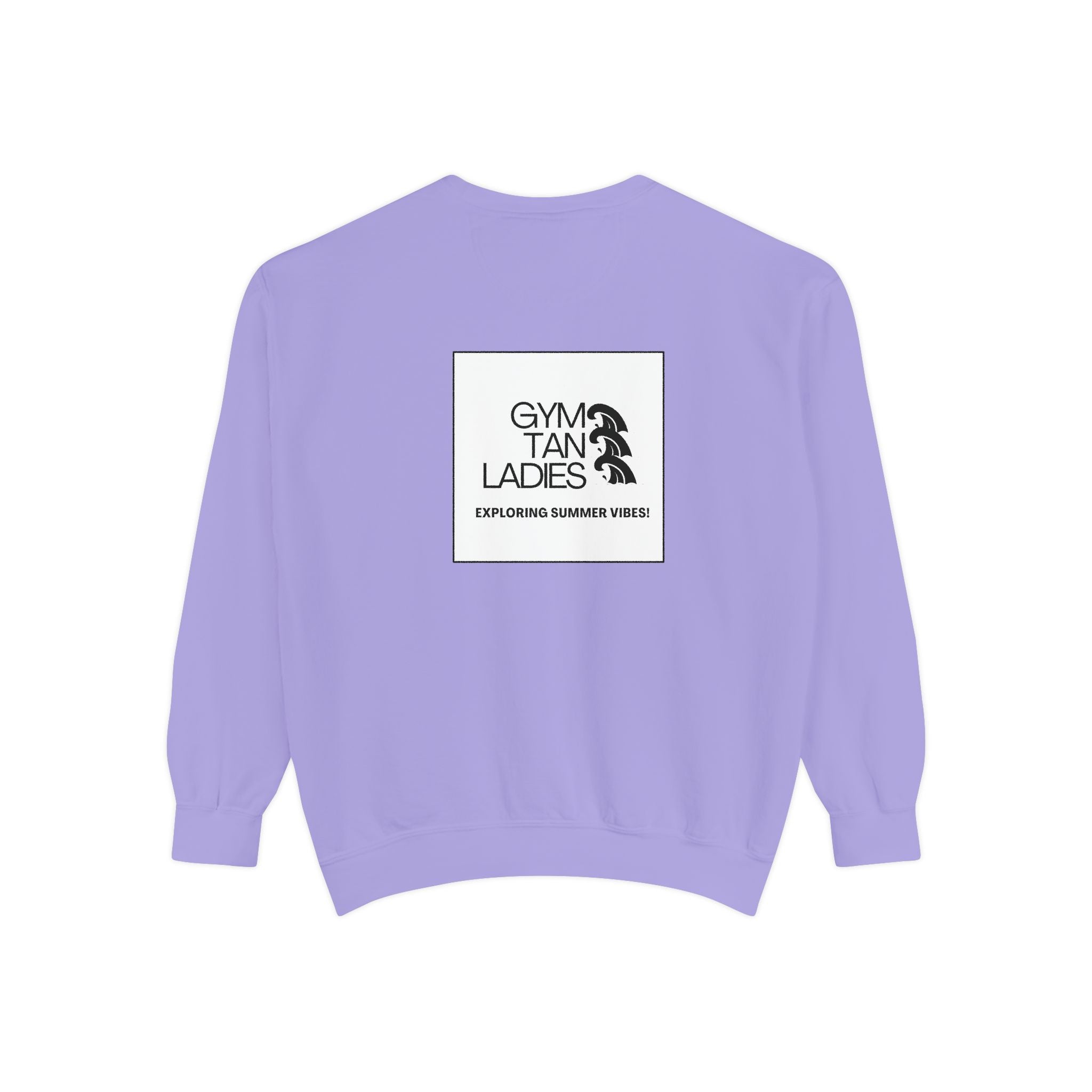 Mens Gym Tan Sweatshirt Logo Crewneck