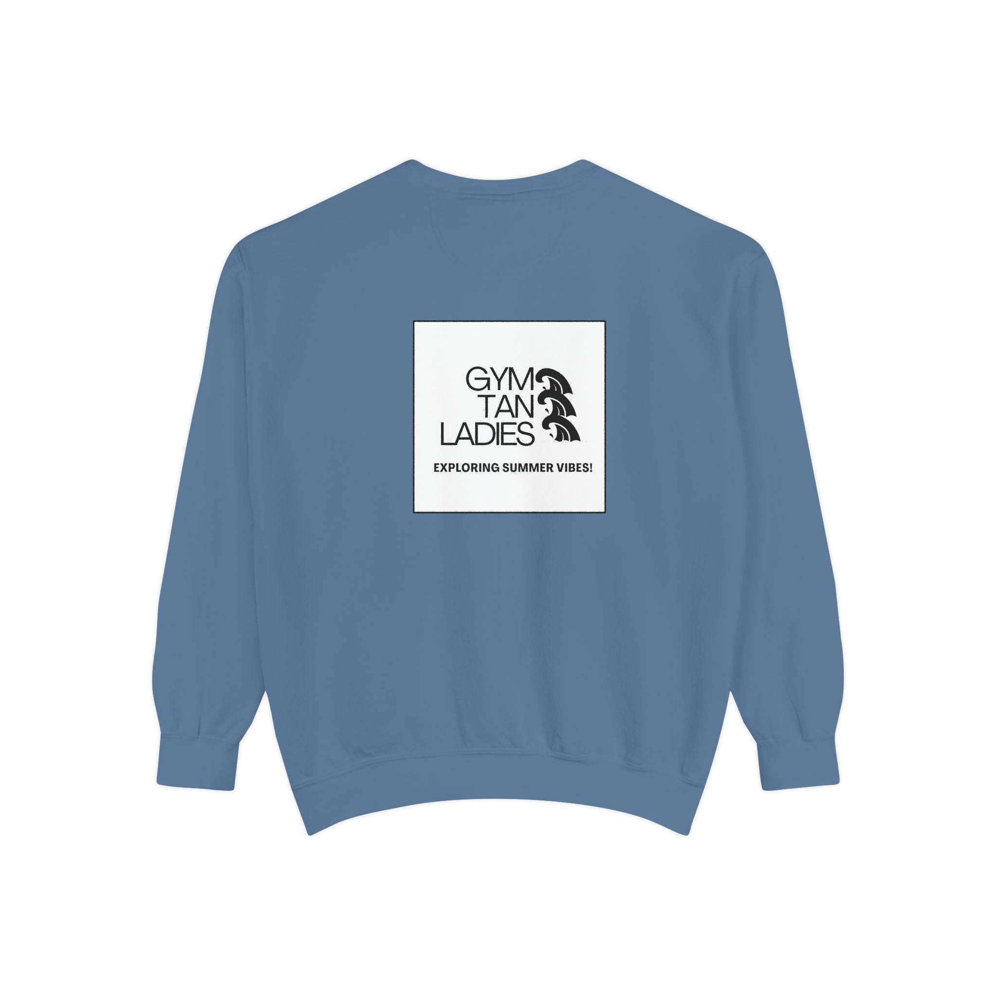 Mens Gym Tan Sweatshirt Logo Crewneck