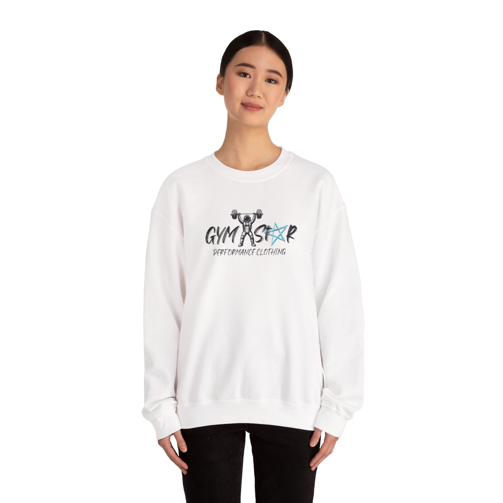 Gym Star Crewneck Sweatshirt – 'Gym Star Performance Clothing' Athletic Pullover