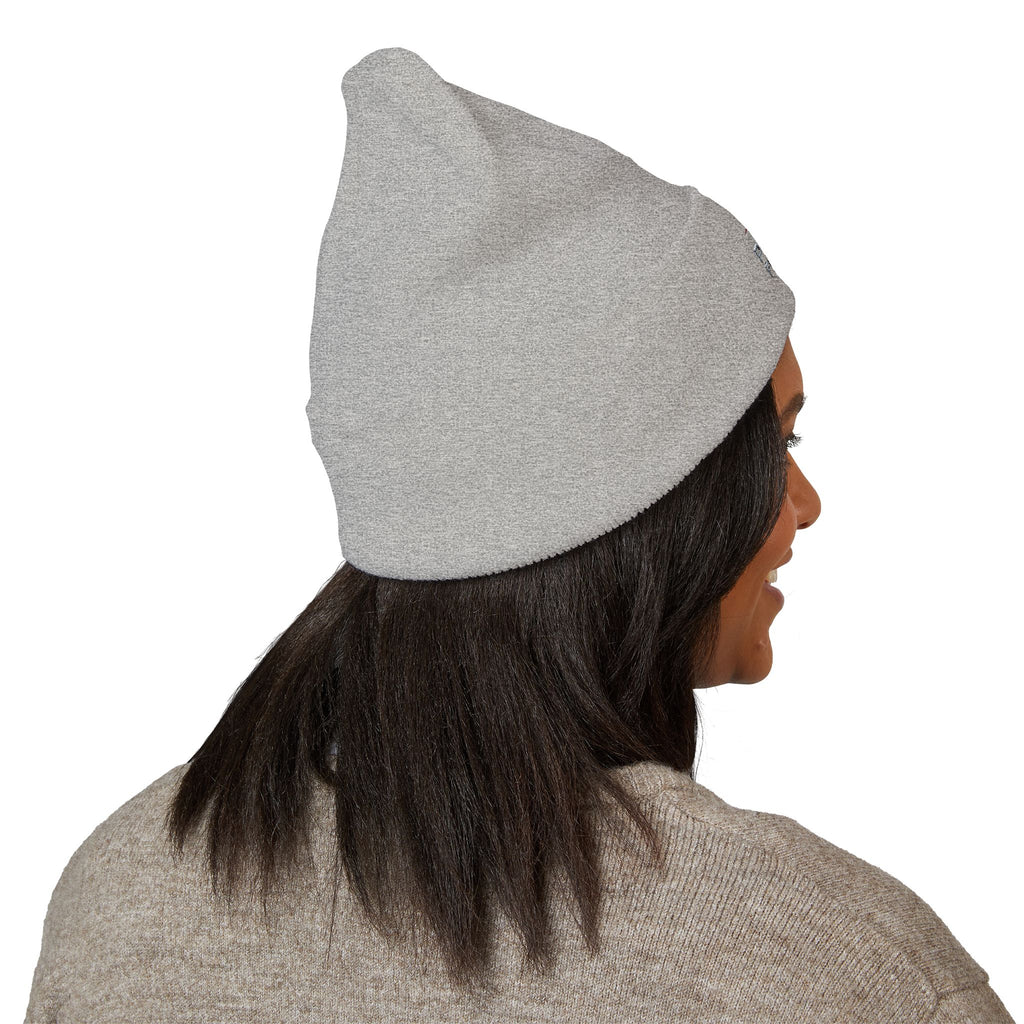 EMT Heartbeat Embroidered Beanie - Classic Cuffed Knit Hat for First Responders