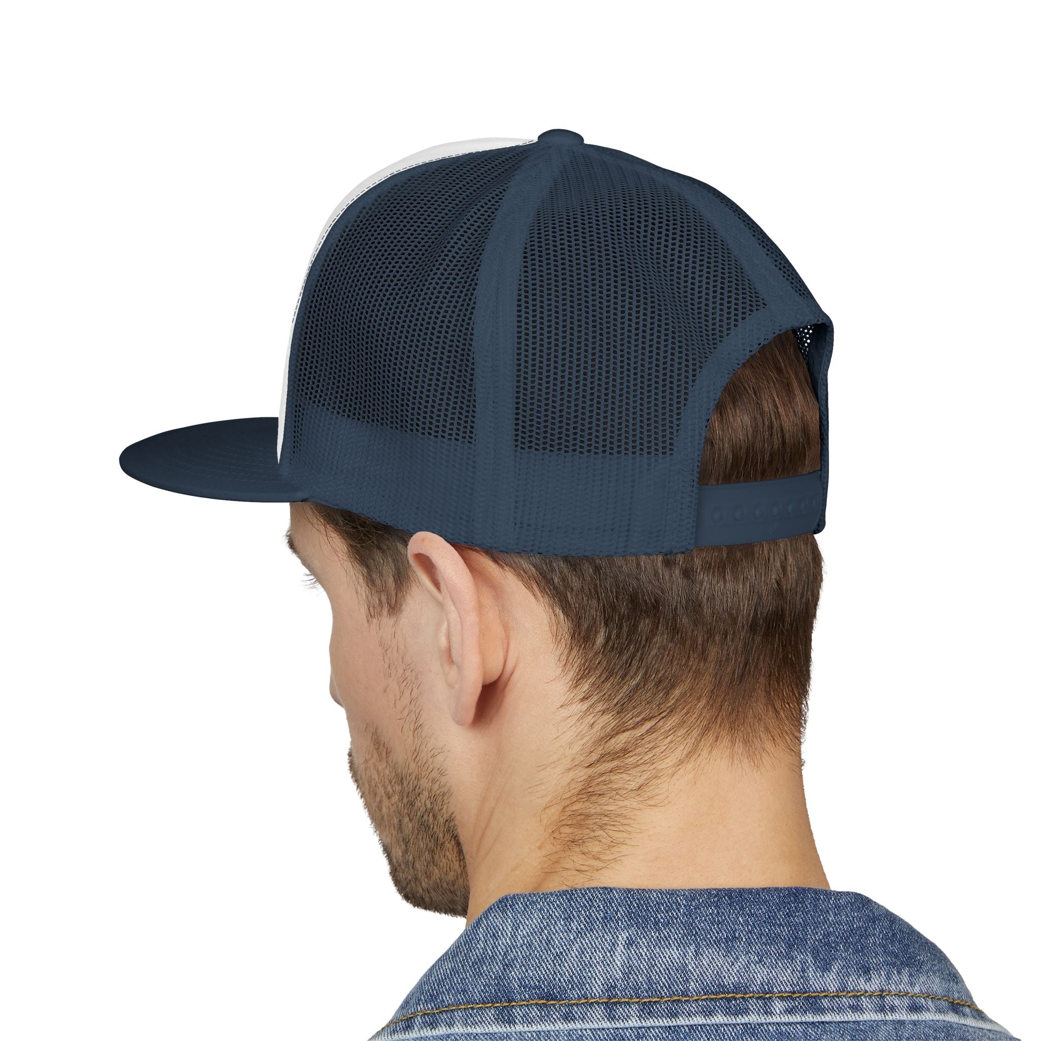 5 Panel Trucker Cap gym tan logo
