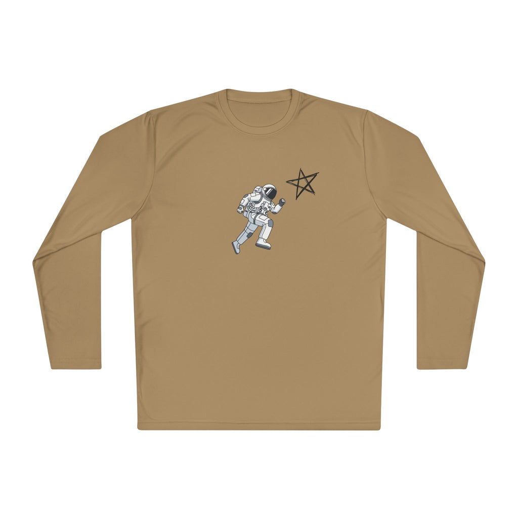 Astronaut Star Long Sleeve Tee — 'GinaStar' Graphic Performance Tee