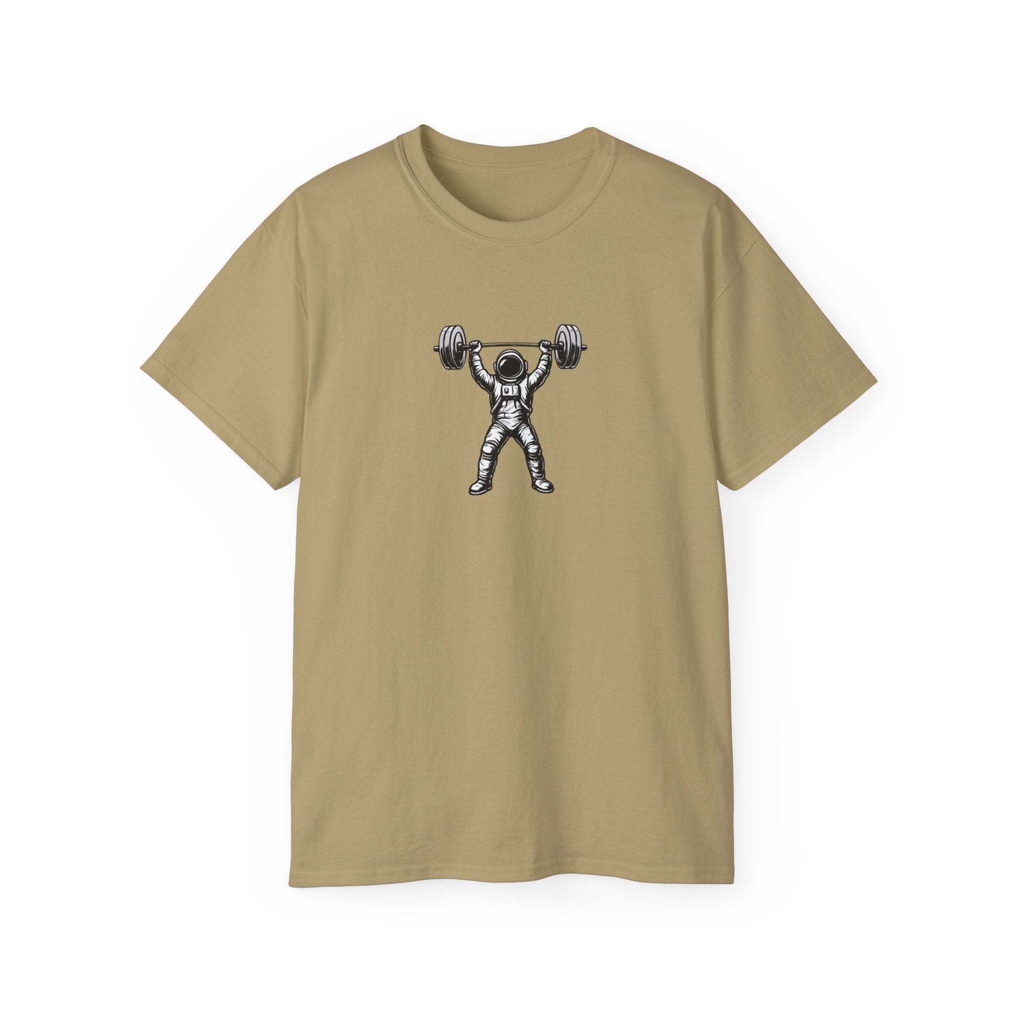 Fitness T‑Shirt — Pulse Fitness Weightlifting Astronaut Graphic Tee