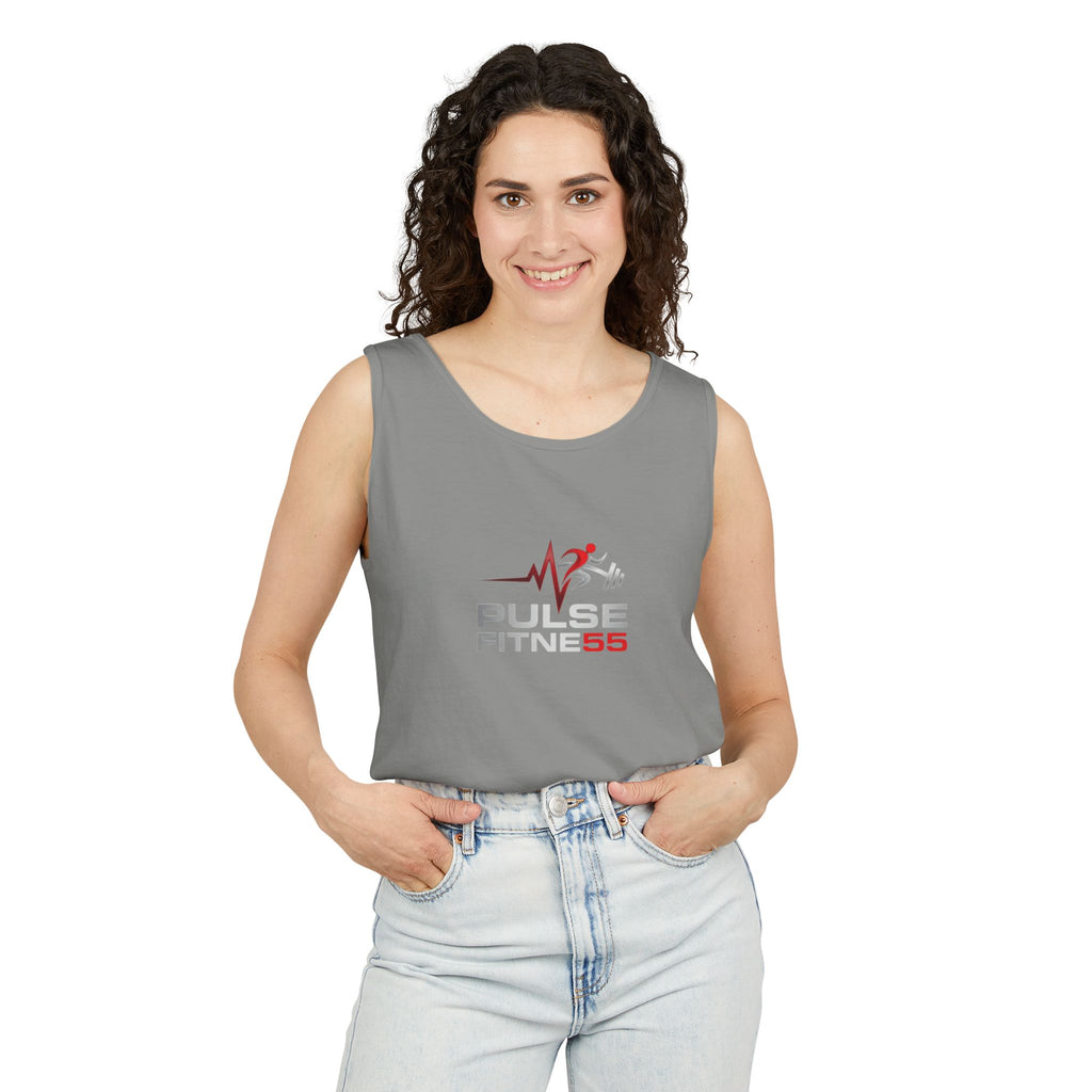 Pulse Fitness Logo Tank Top — Athletic Gym Workout Tank