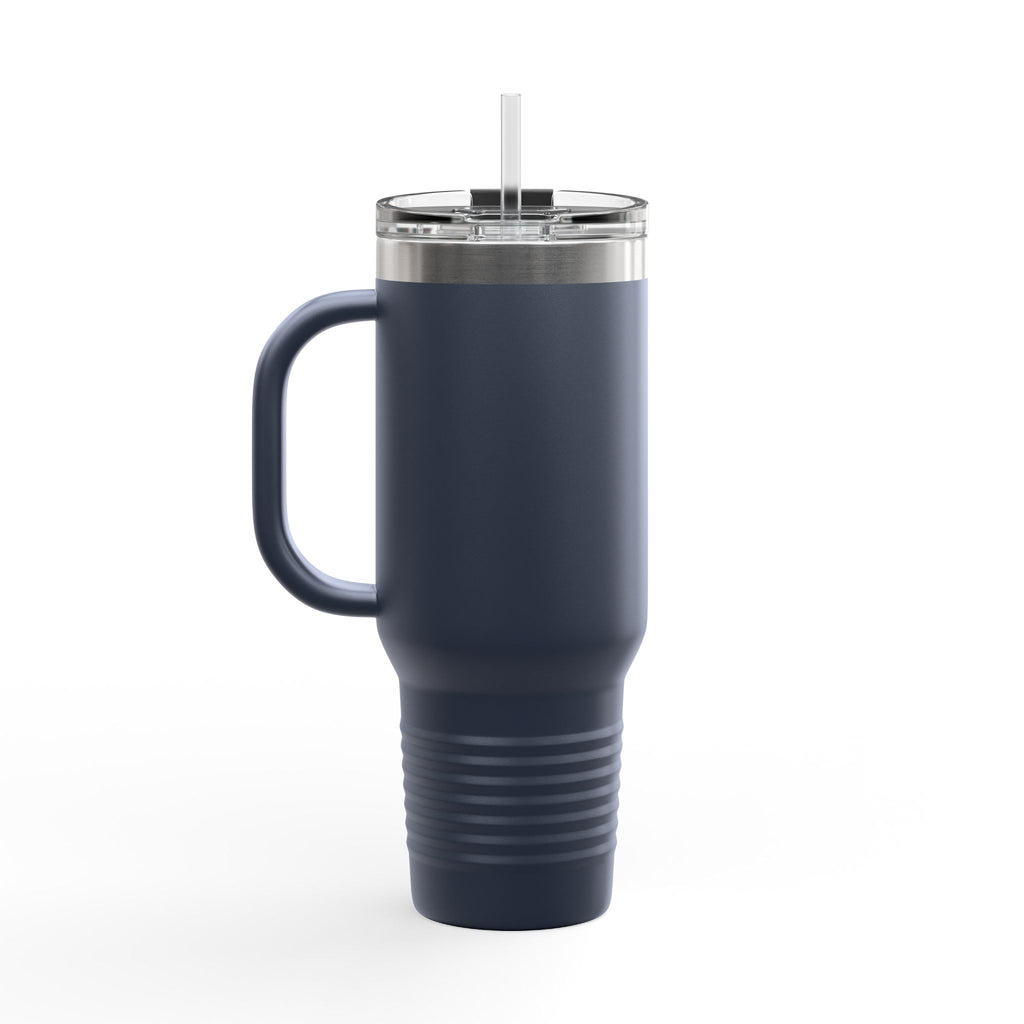 40oz Insulated Travel Mug — Pulse Fitness Logo Stainless Steel Tumbler with Straw