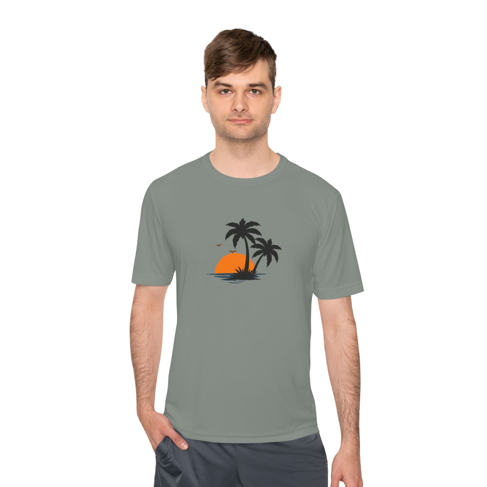 Summer Vibes Palm Tee — "Exploring Summer Vibes" Moisture-Wicking Shirt