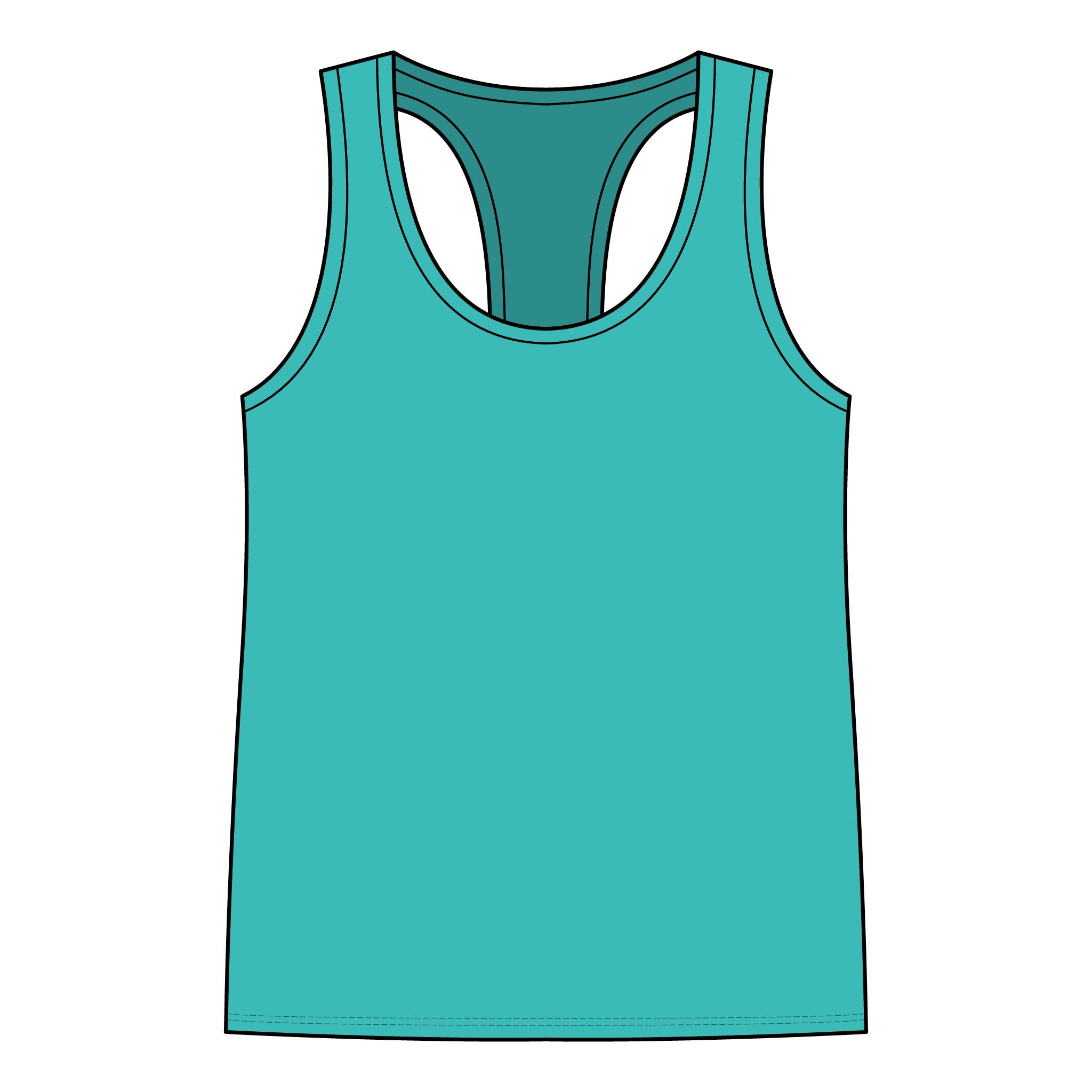 Pulse Fitness Racerback Tank Top — Women’s Workout Tank with Heartbeat Logo