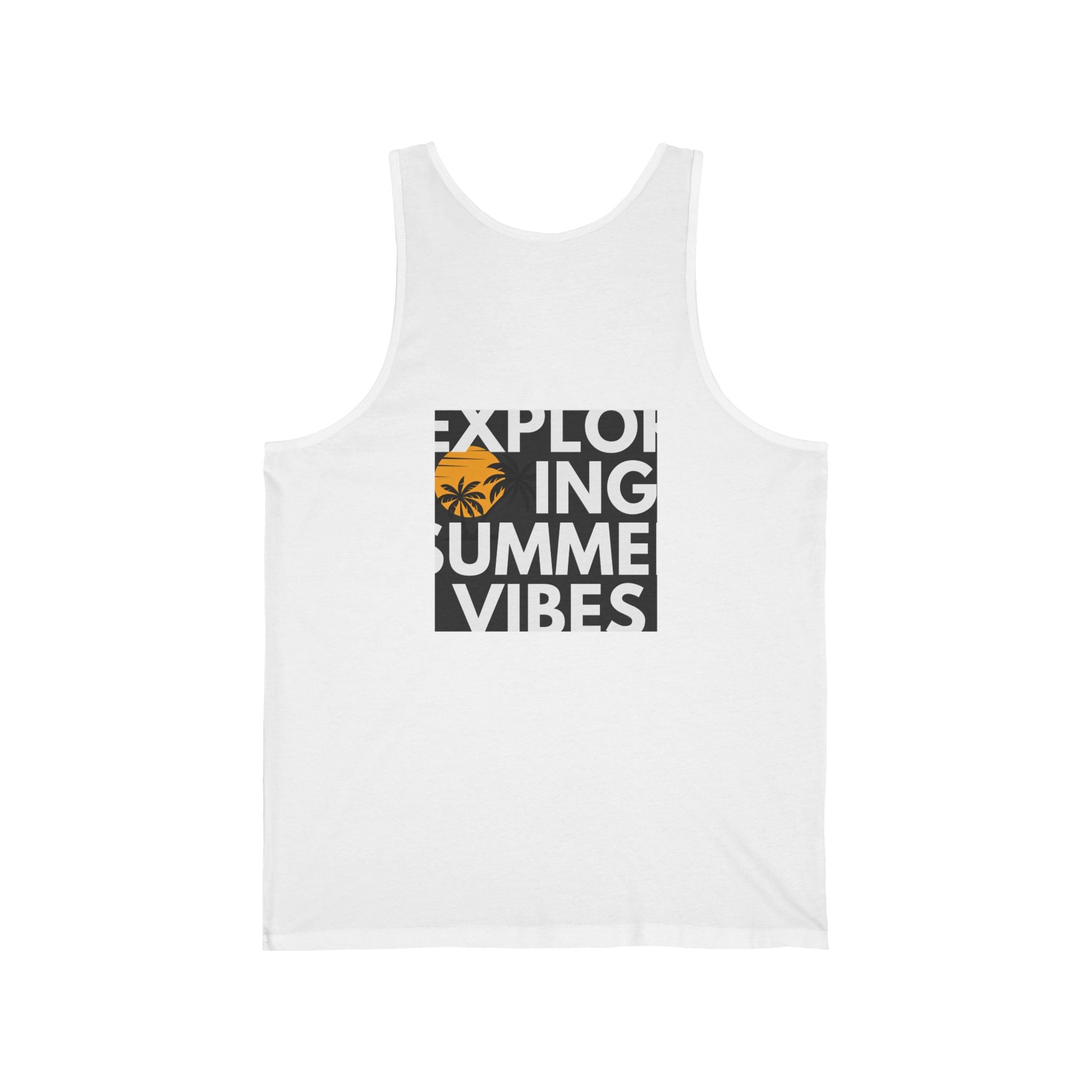 Summer Palm Tank Top — 'Summer Vibes' Sunset Beach Graphic Tank