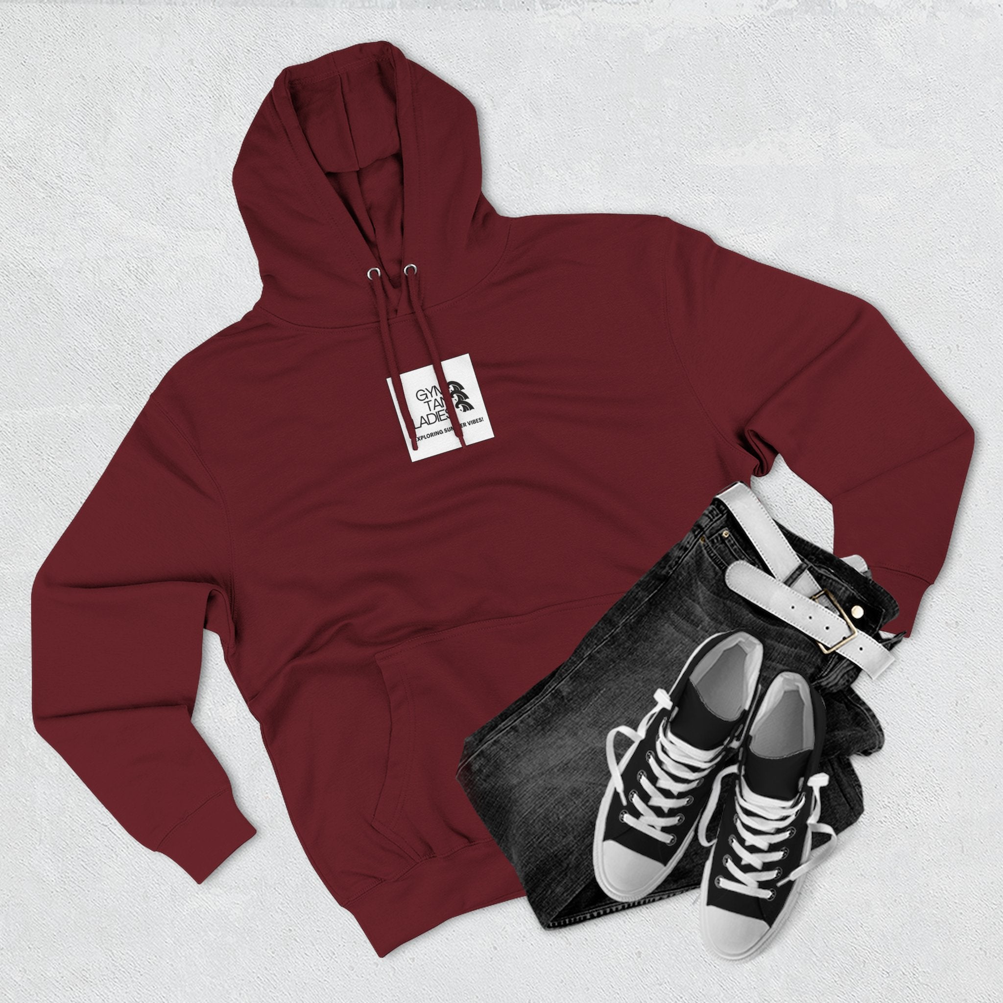 Gym Tan Ladies Hoodie — 'Exploring Summer Vibes' Graphic Pullover