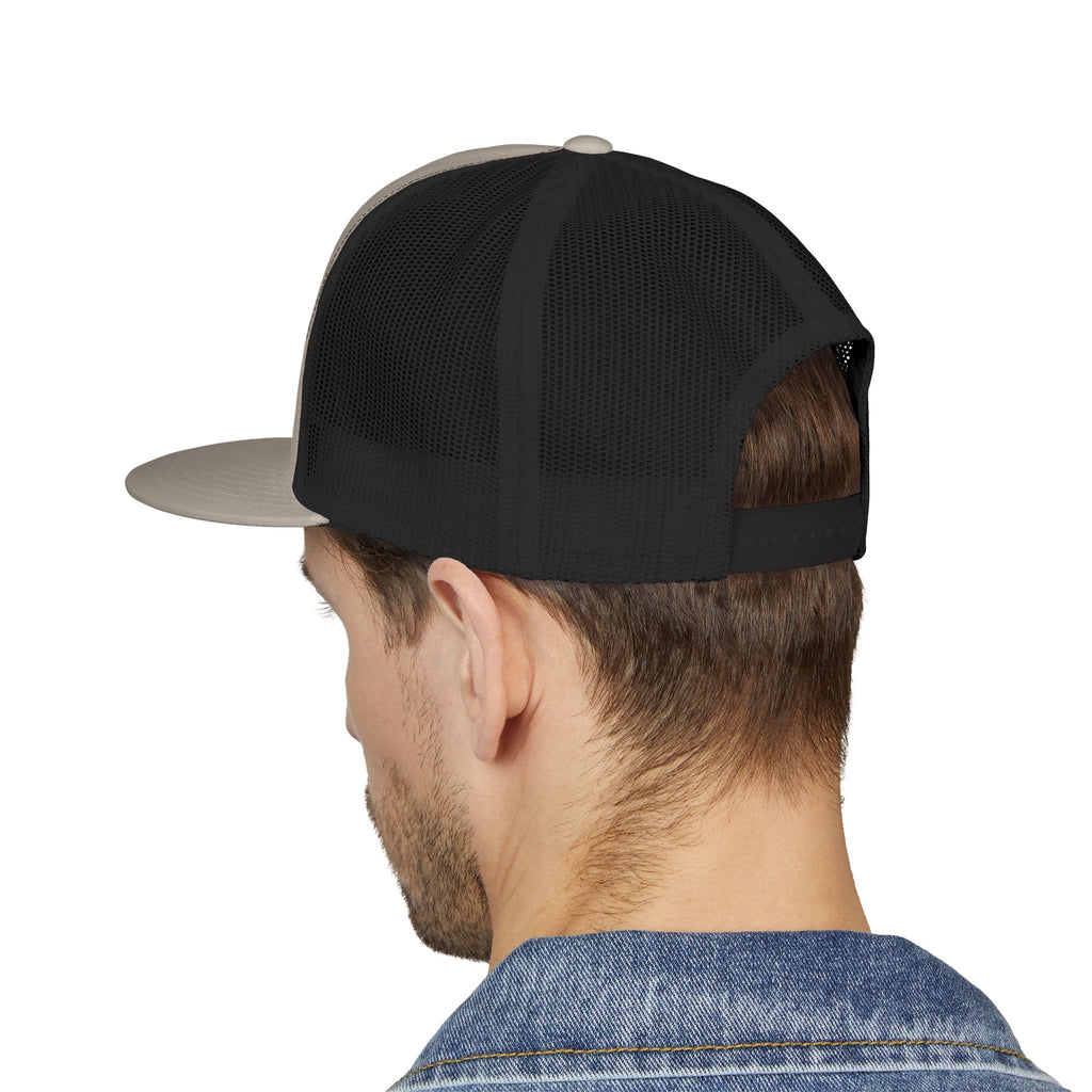 Trucker Cap — Sunset Palm Island Embroidered Beach Hat