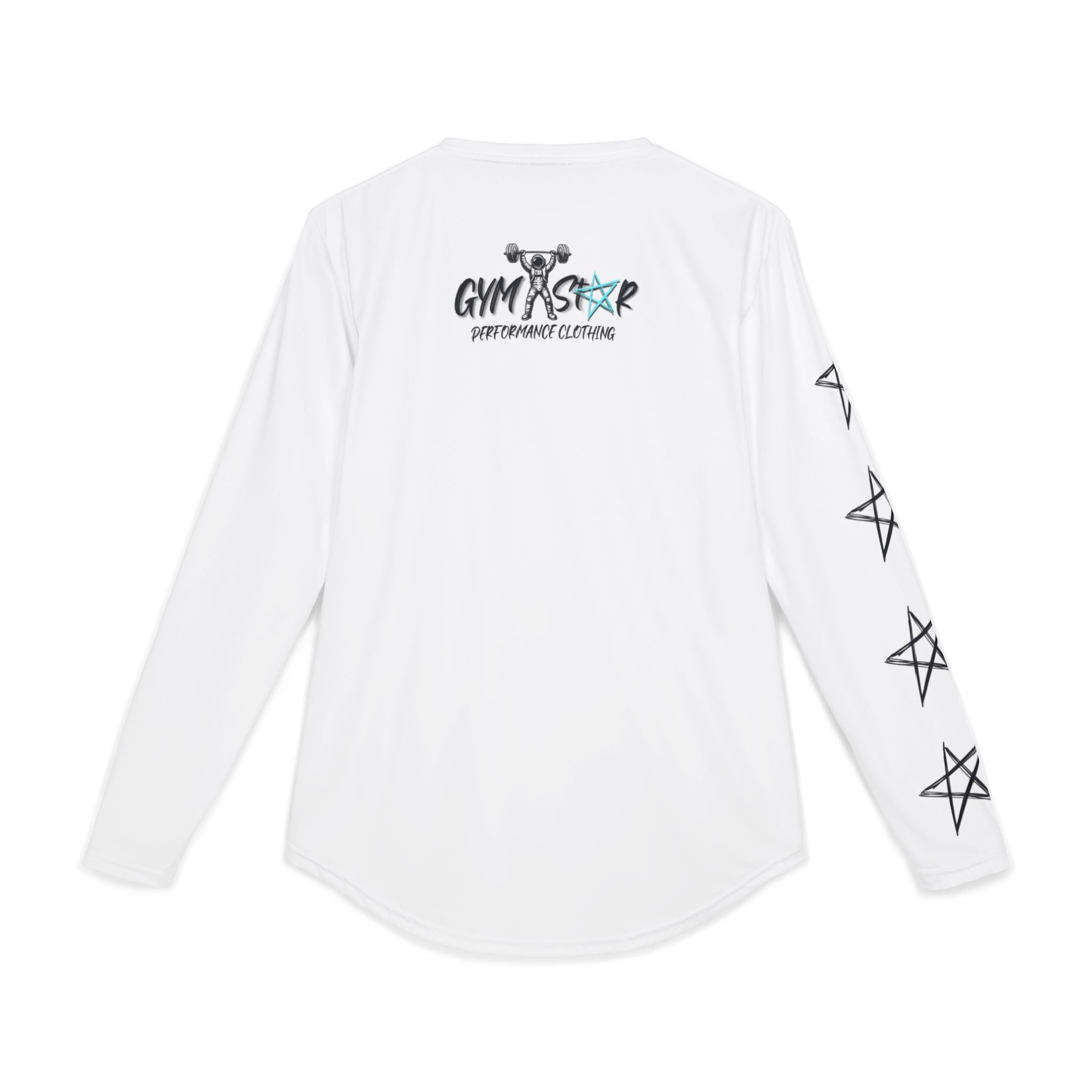 Gym Astronaut Long Sleeve UV Shirt — Weightlifting Space Graphic