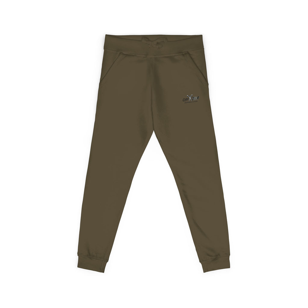 Embroidered Minimalist White Fleece Sweatpants — Cozy Everyday Joggers