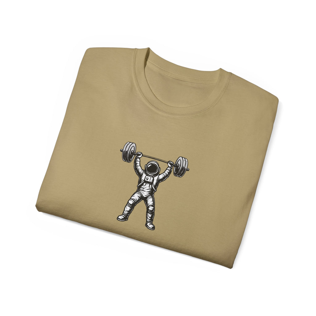 Fitness T‑Shirt — Pulse Fitness Weightlifting Astronaut Graphic Tee