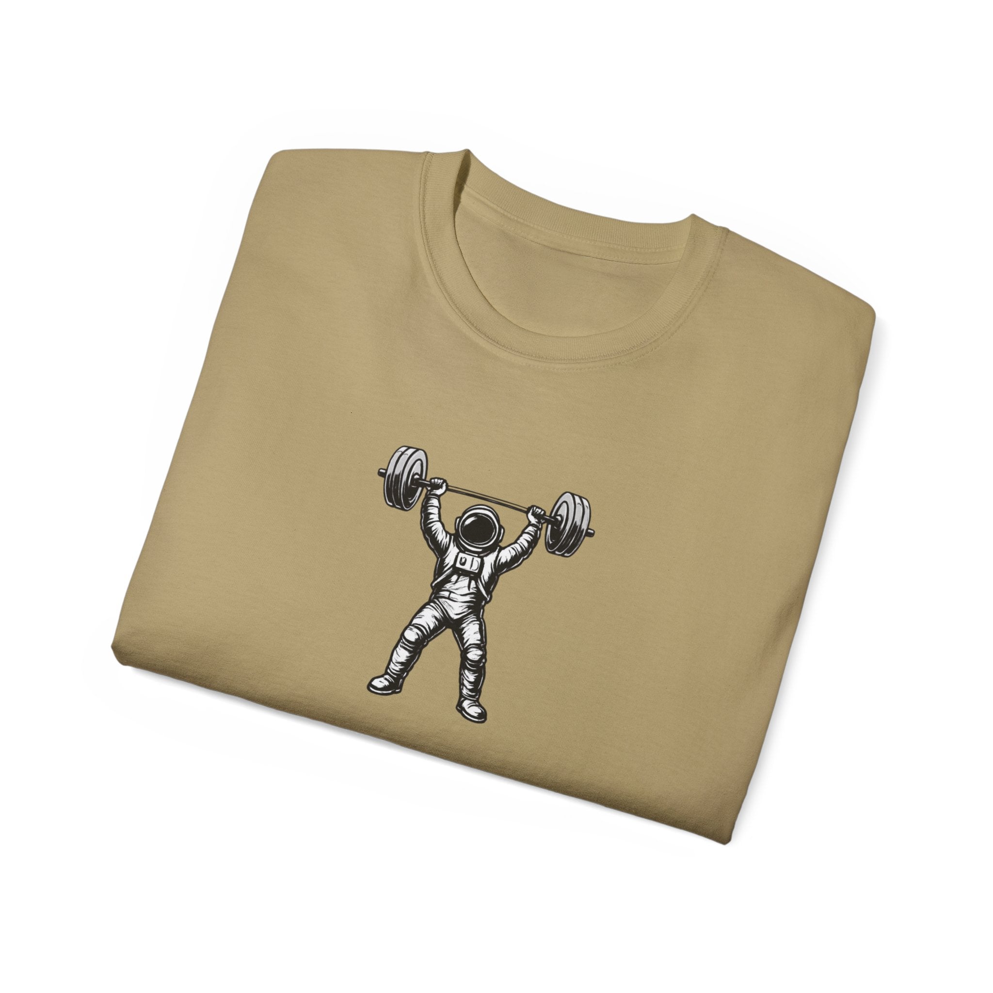 Fitness T‑Shirt — Pulse Fitness Weightlifting Astronaut Graphic Tee