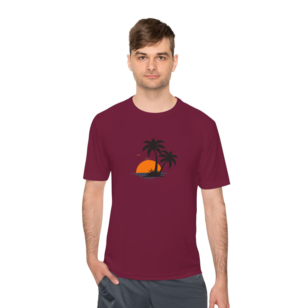 Summer Vibes Palm Tee — "Exploring Summer Vibes" Moisture-Wicking Shirt
