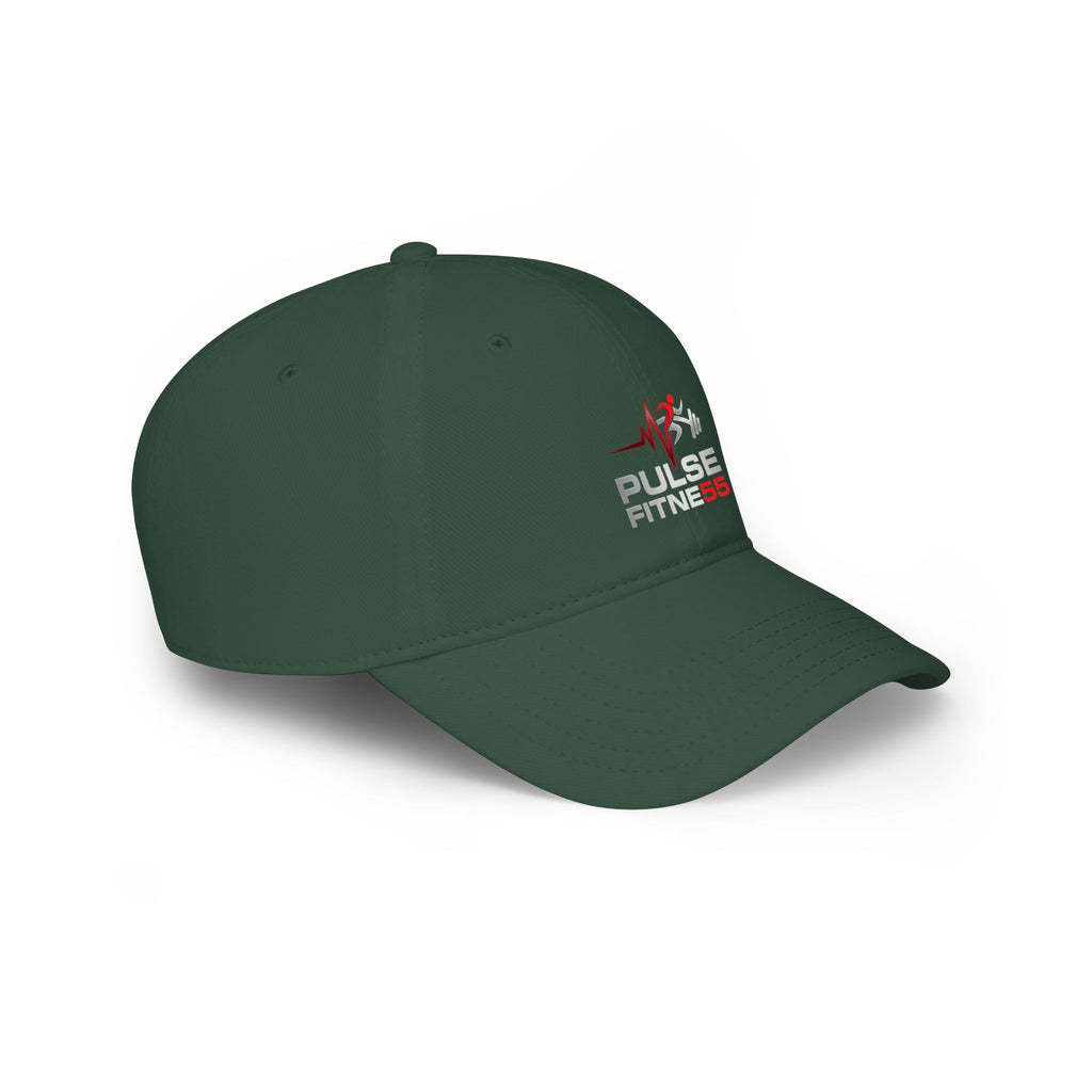 Pulse Fitness Low Profile Baseball Cap — Embroidered Gym Hat