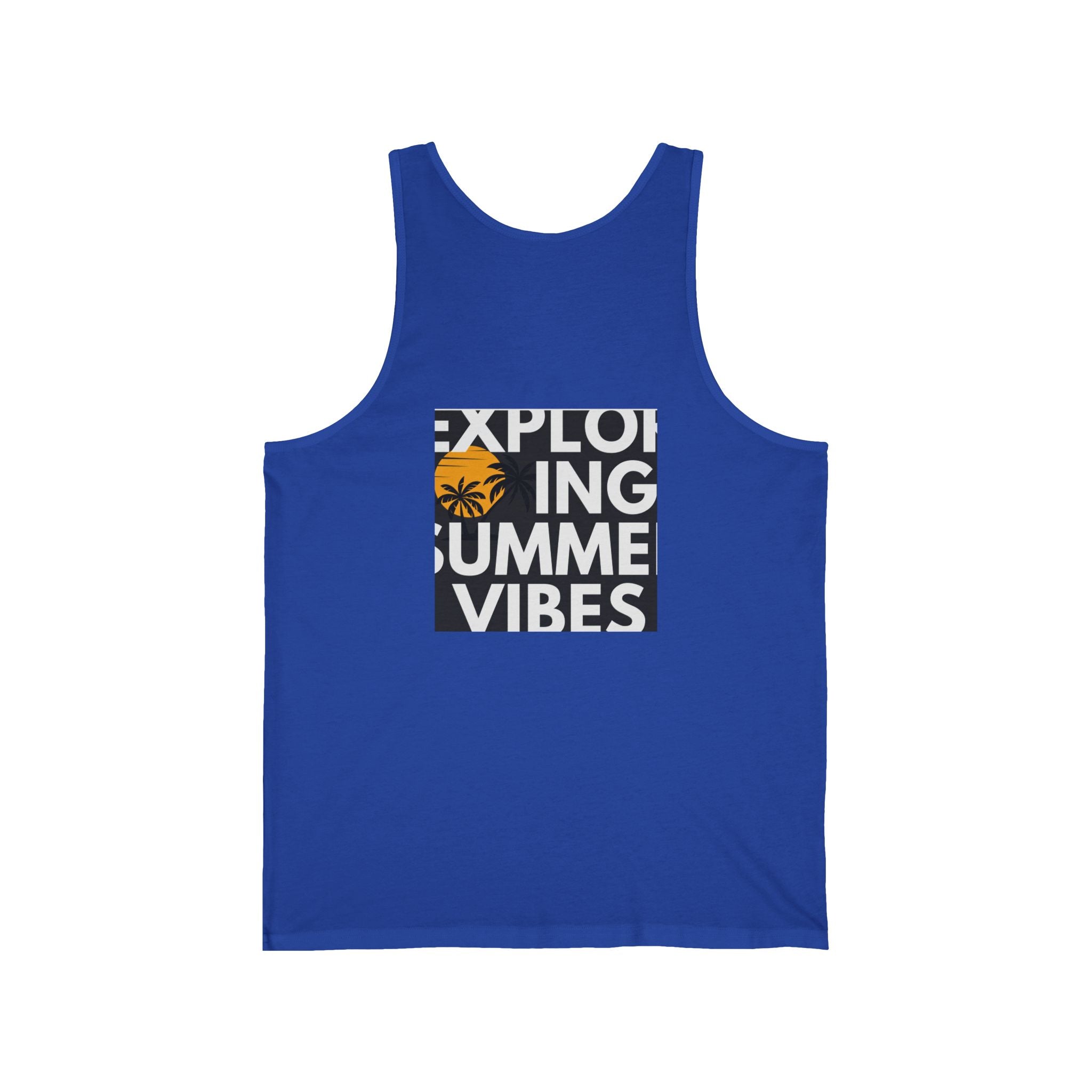 Summer Palm Tank Top — 'Summer Vibes' Sunset Beach Graphic Tank