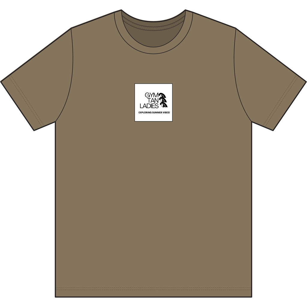 Camo Tee — Gym Tan Logo Cotton T-Shirt