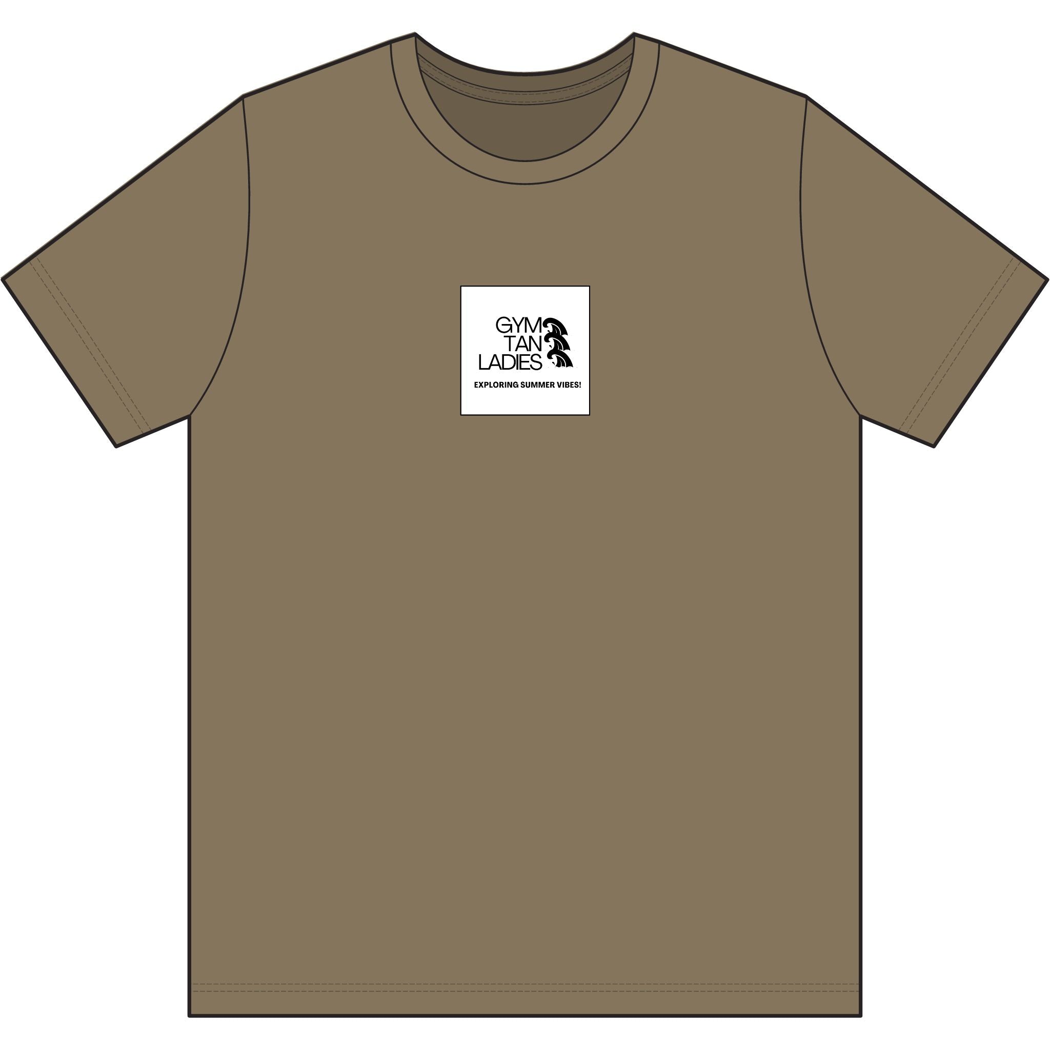 Camo Tee — Gym Tan Logo Cotton T-Shirt