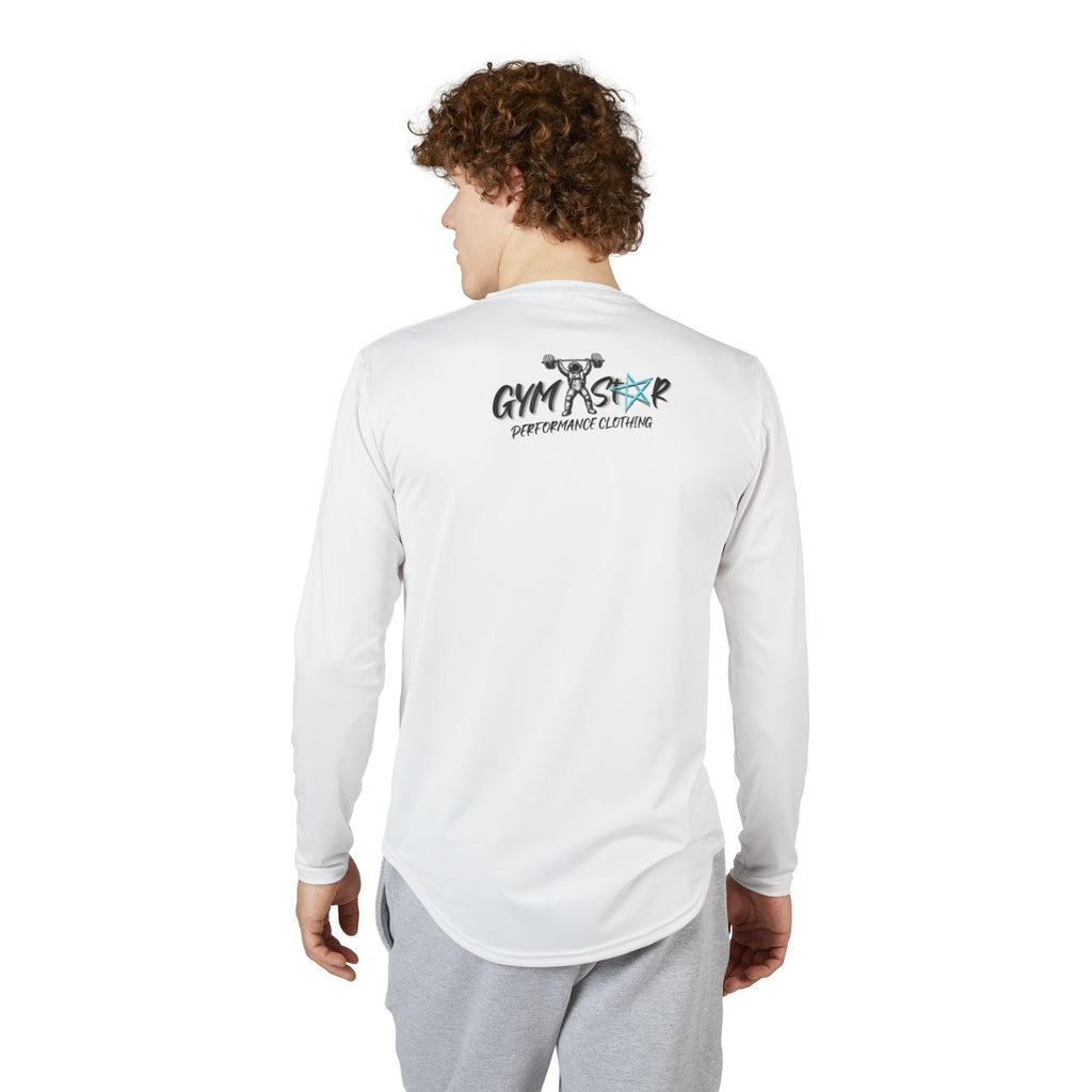 Camiseta de manga larga con protección UV Gym Astronauta — Gráfico espacial para levantamiento de pesas